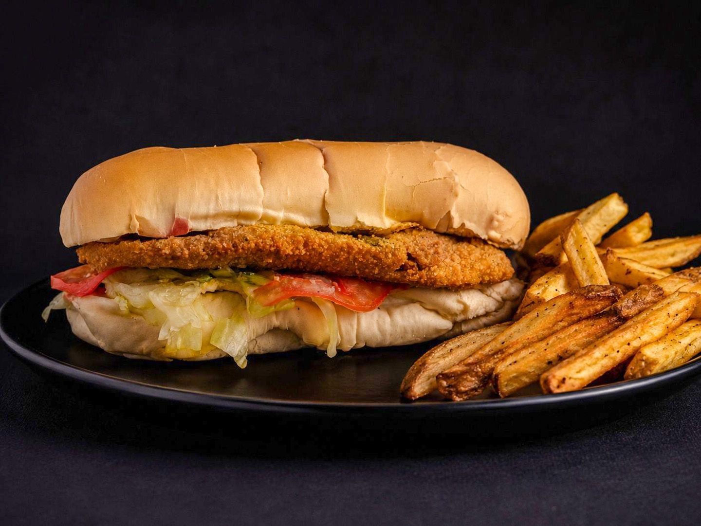 Sándwich milanesa de pollo