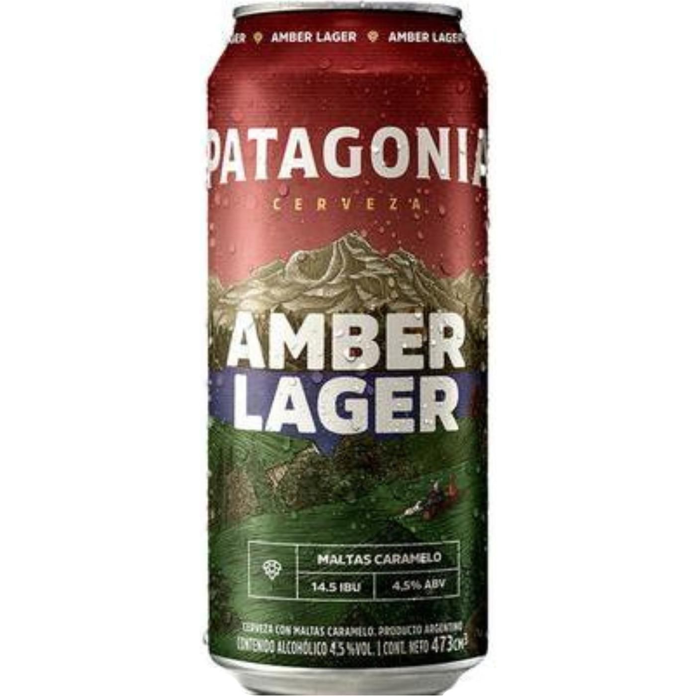 Cerveza Patagonia Amber Lager Lata 473 ml
