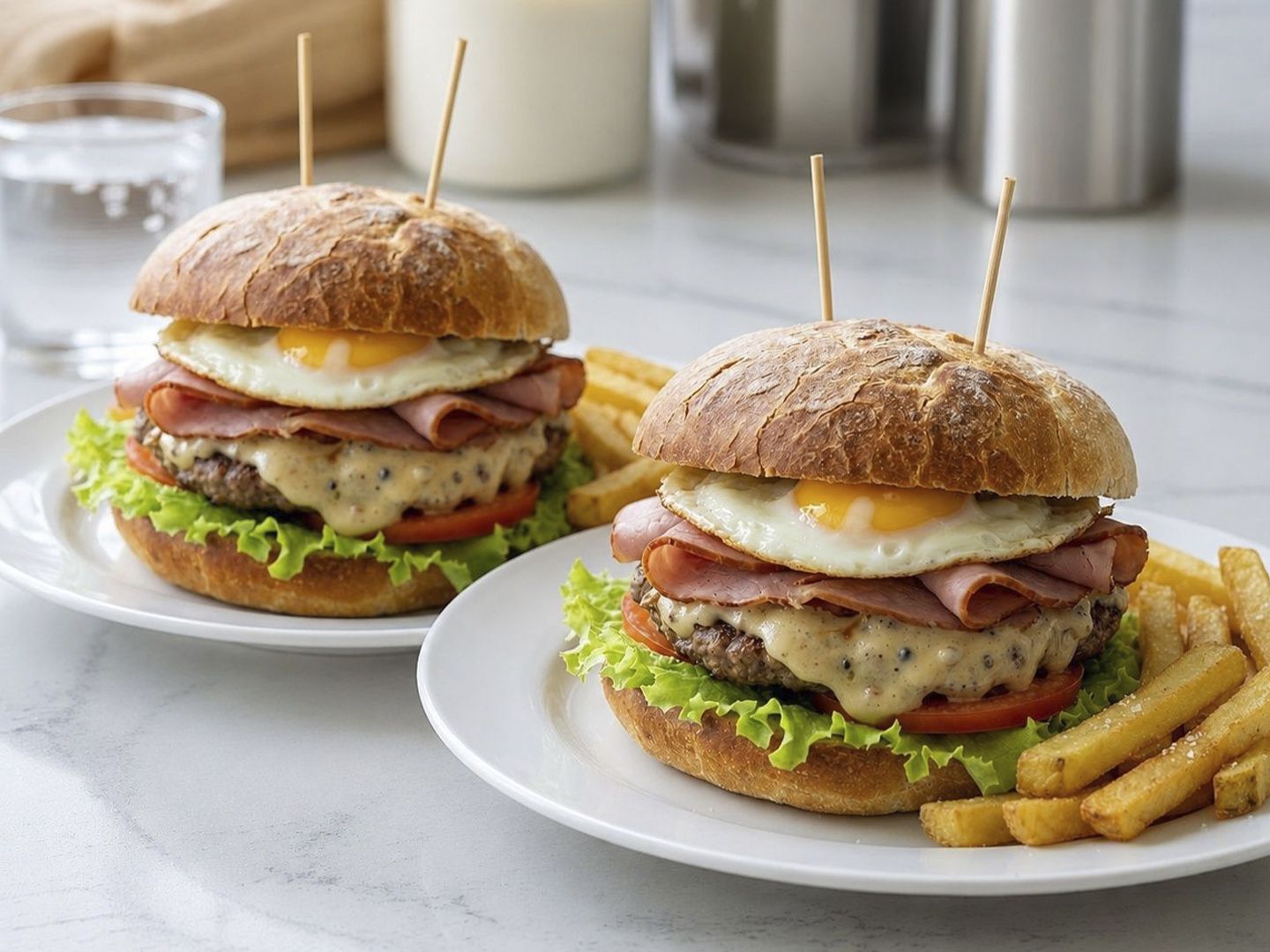 2x hamburguesas completas+papas