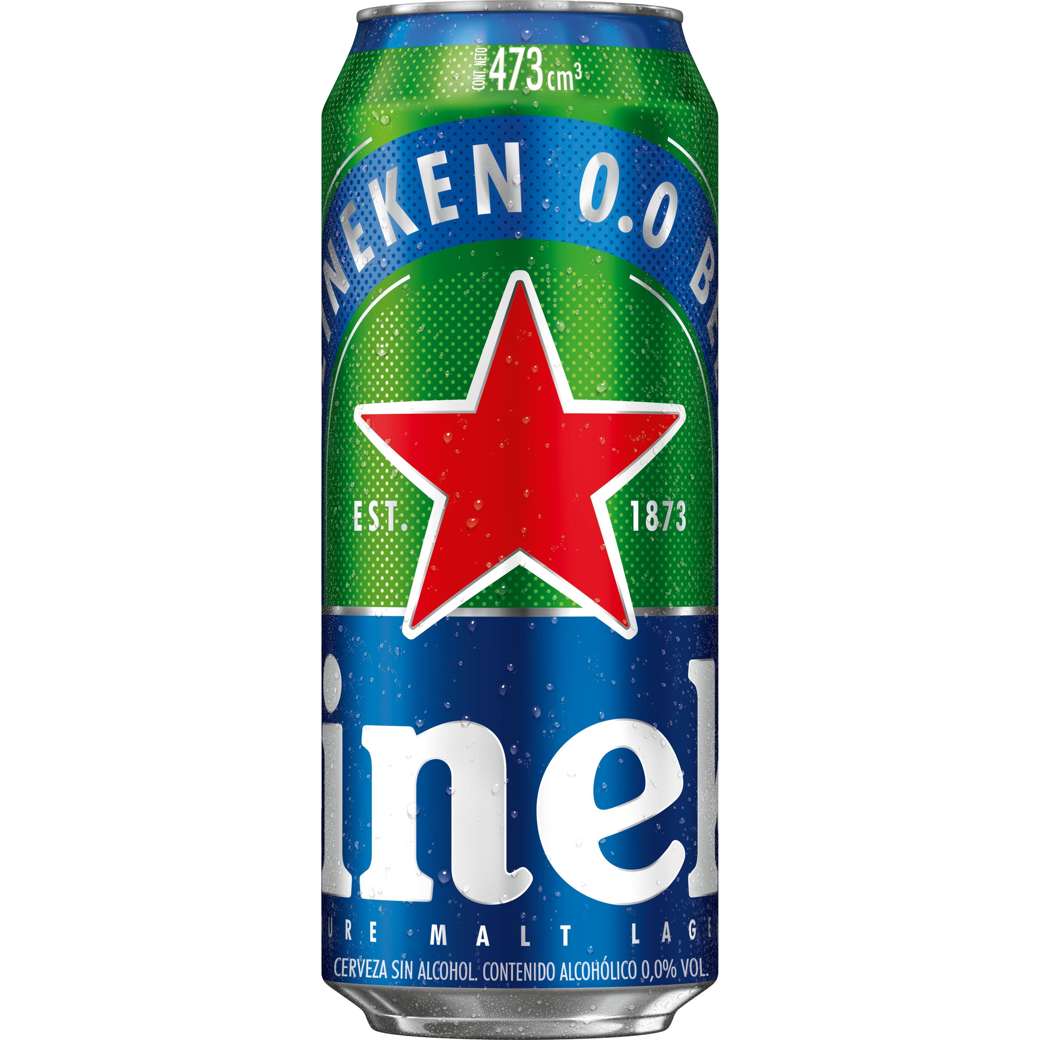Cerveza Heineken Cero Alcohol Lata 473 ml