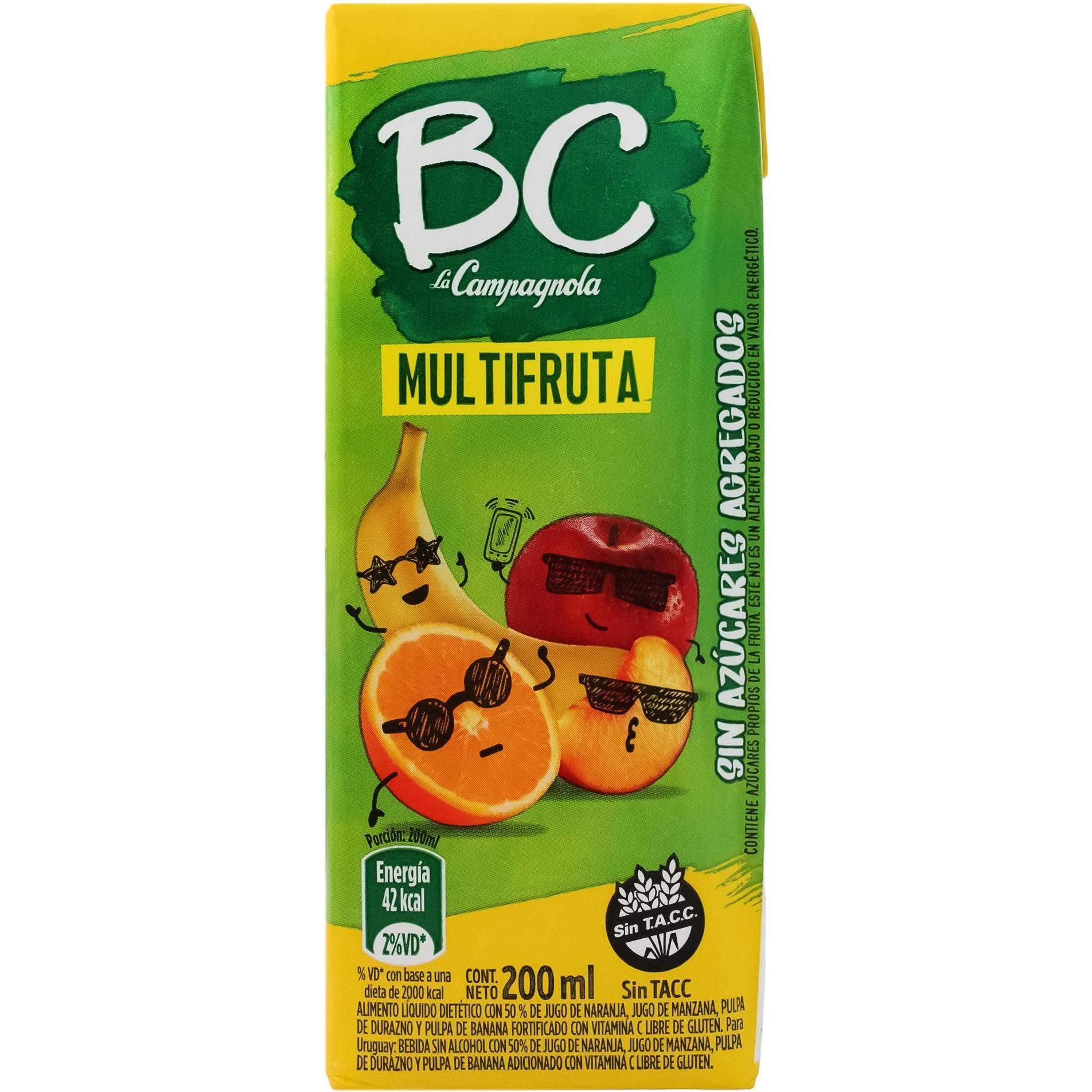 Jugo Bc La Campagnola Multifruta 200 ml