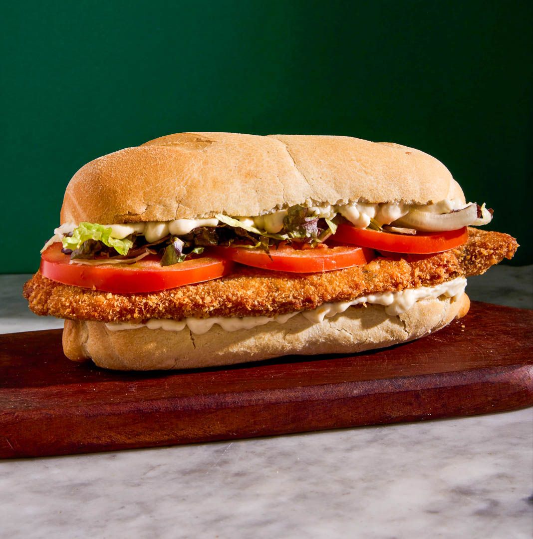Sandwich de suprema con papas
