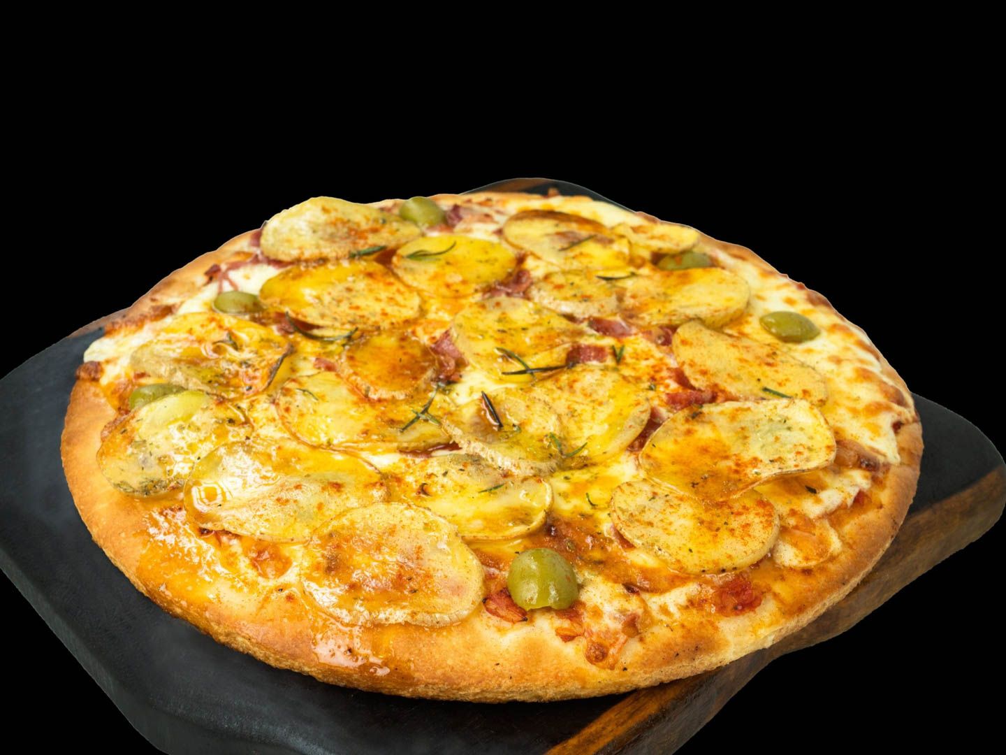 Papas bravas & panceta ahum 4p