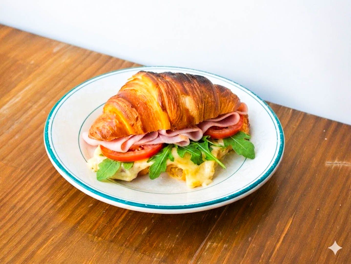 Croissant completo jamón