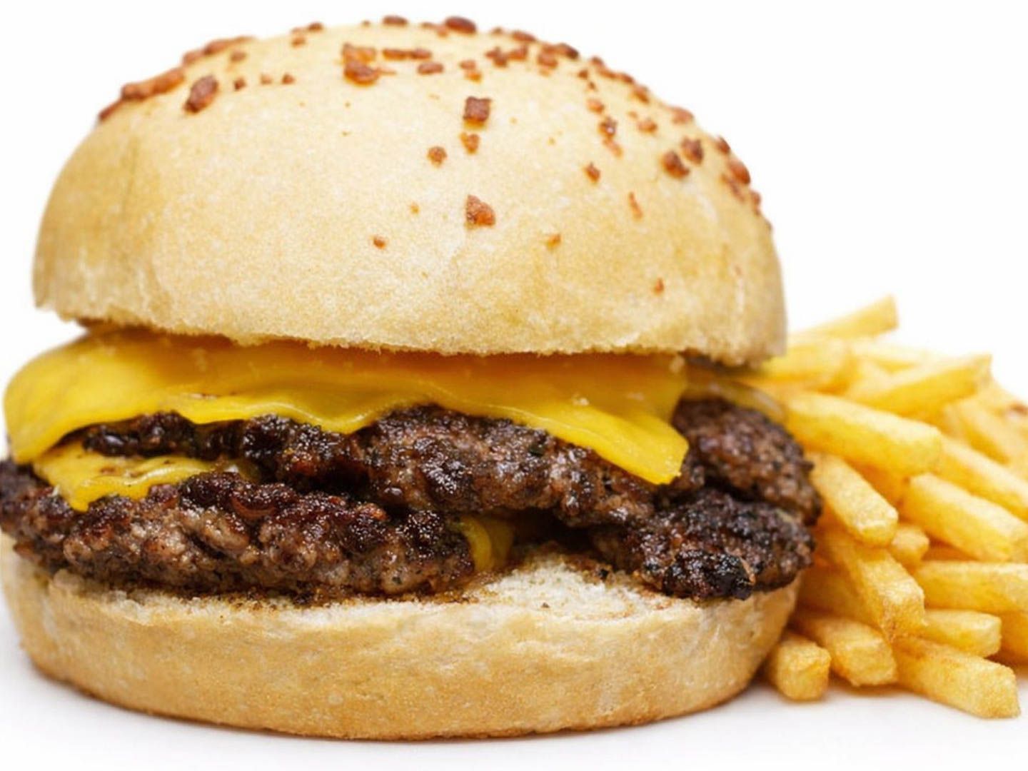 Burger infantil doble + papas fritas