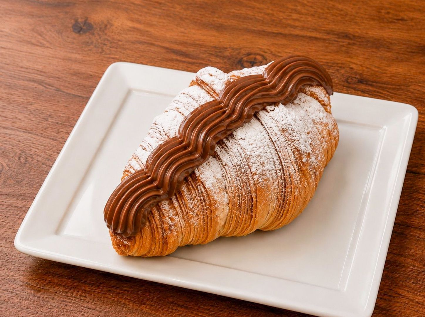 Croissant con dulce de leche