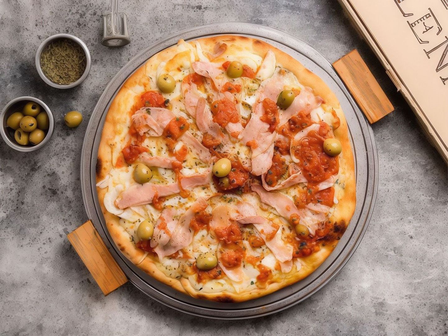 Pizzeta especial con huevo 4p