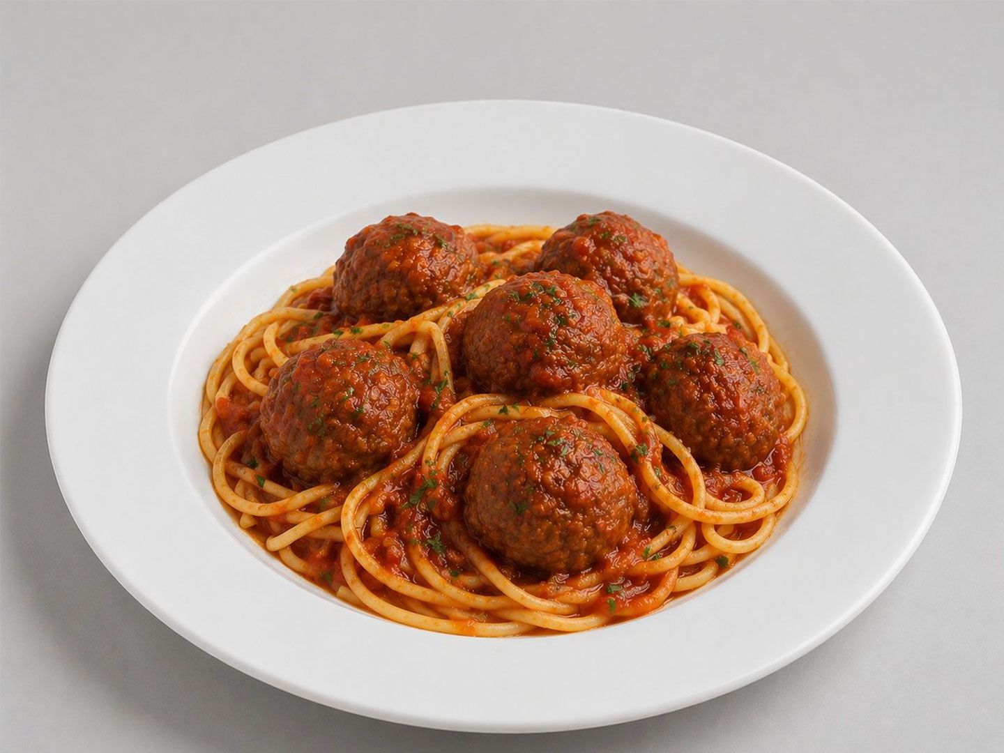 Spaghettis con albondigas