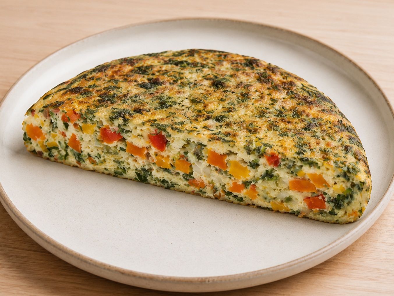 Mitad tortilla de verduras