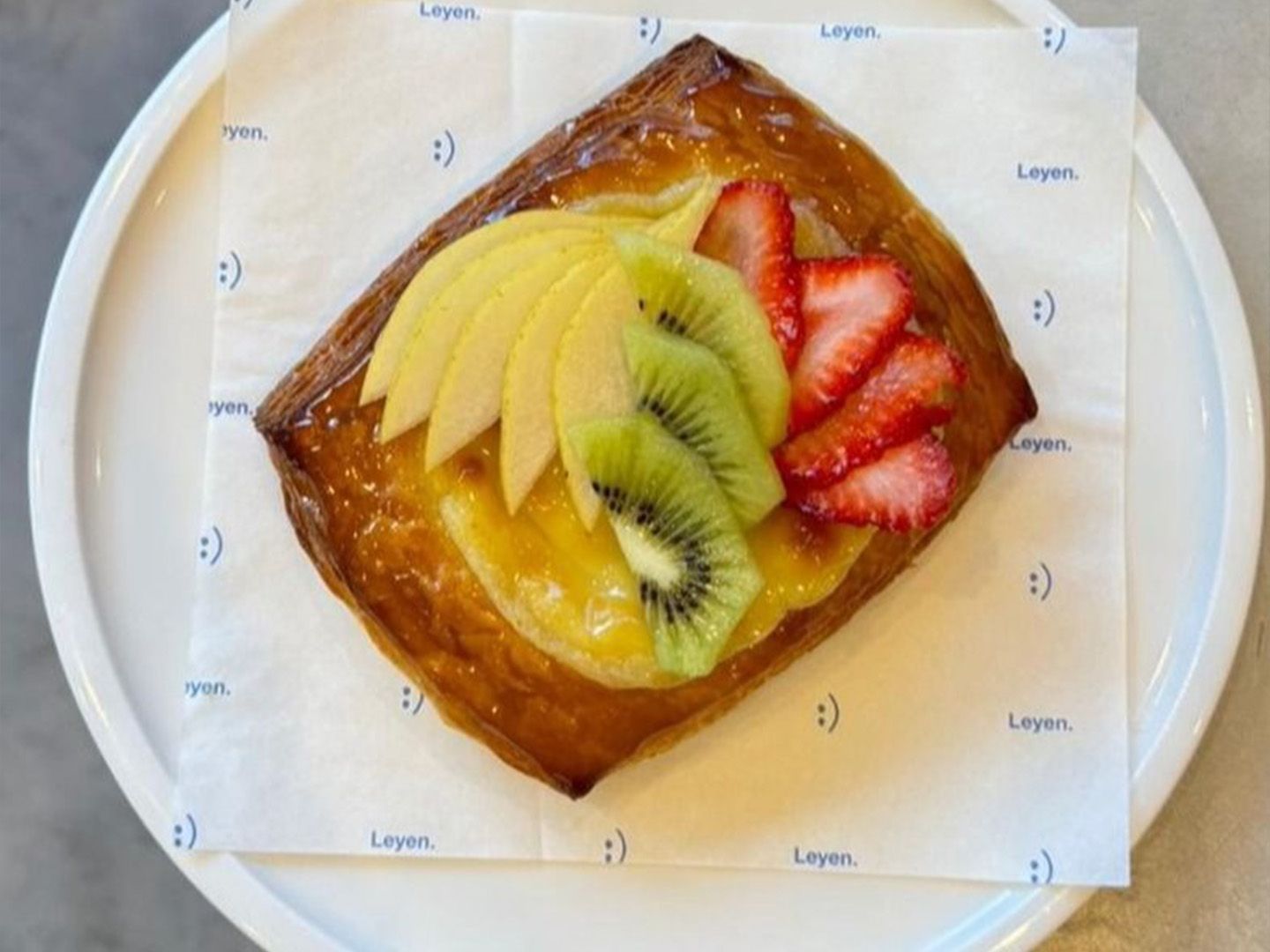 Danesa pastelera de vainilla