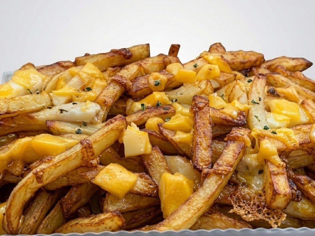 Porción papas con cheddar p/ 2
