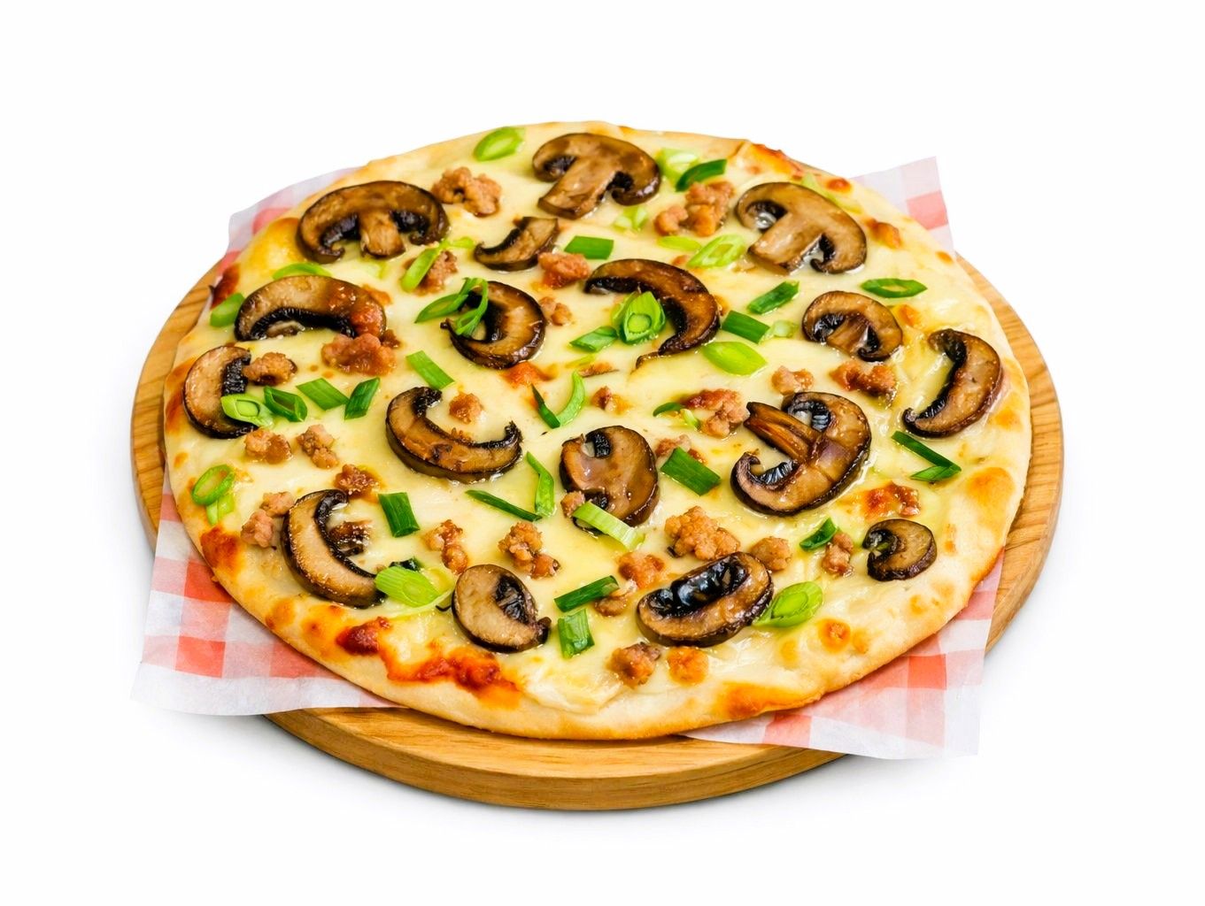 Pizza Con Hongos