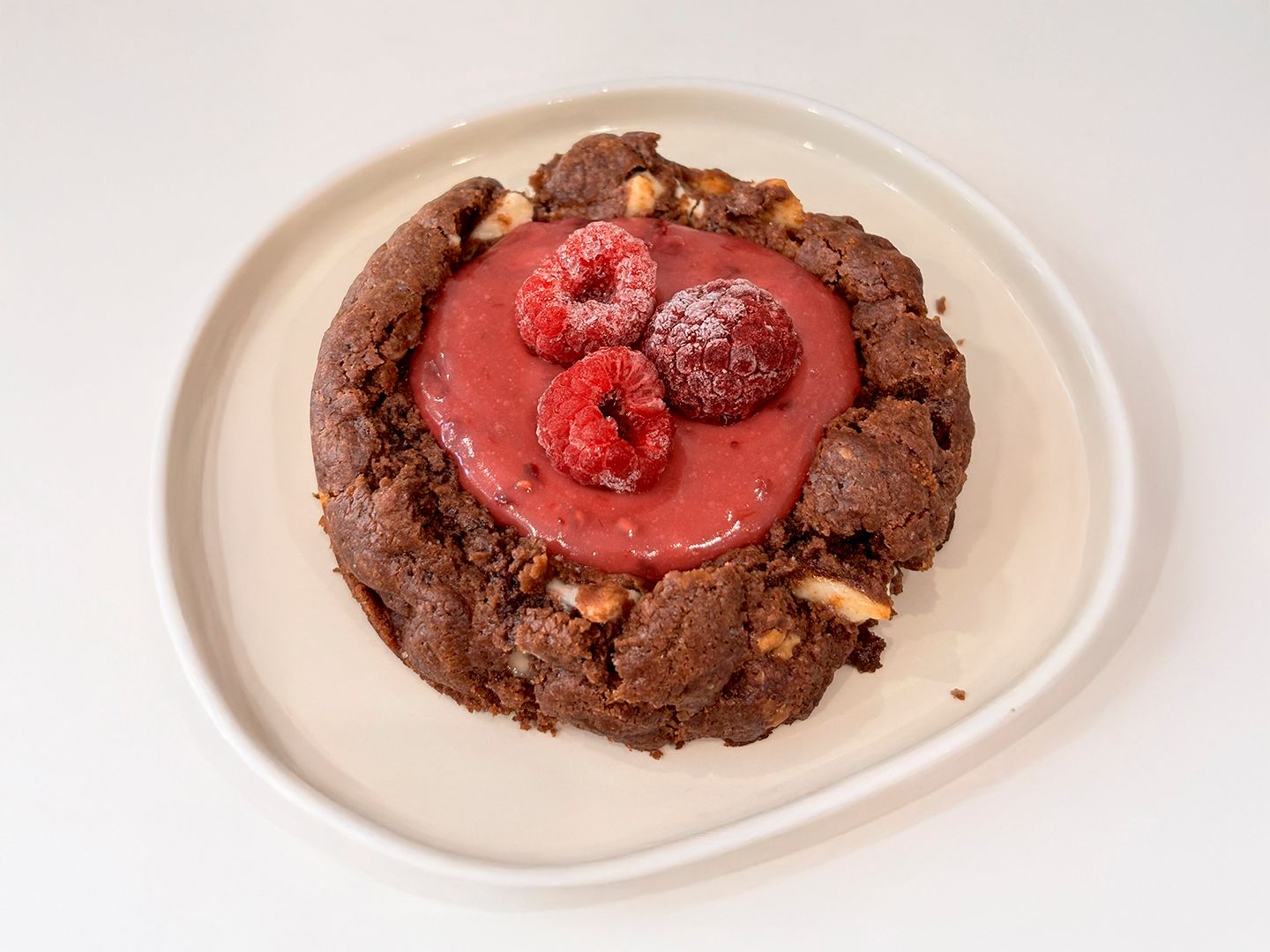 Cookie ganache de frambuesa