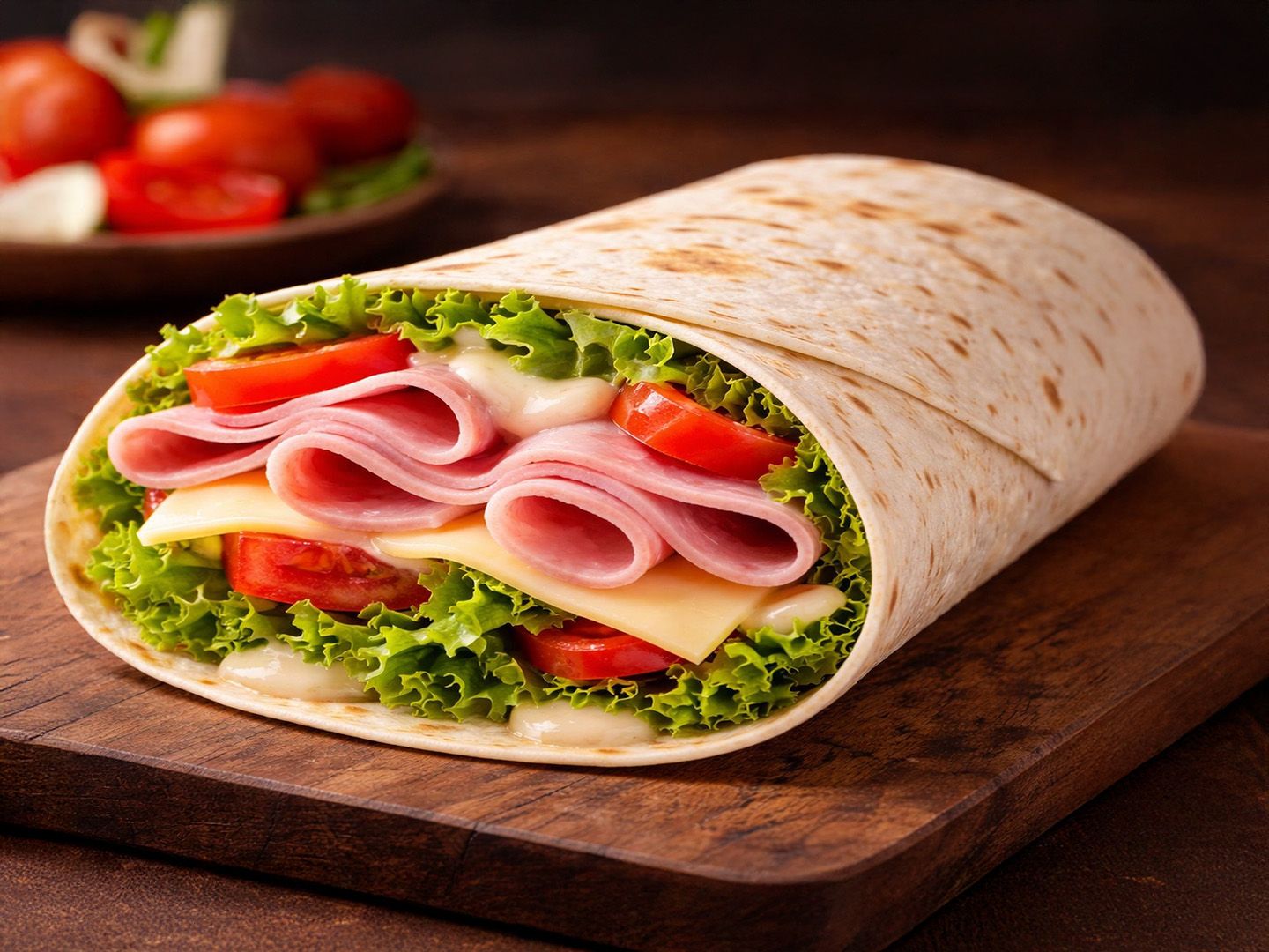 Wrap jamon y queso