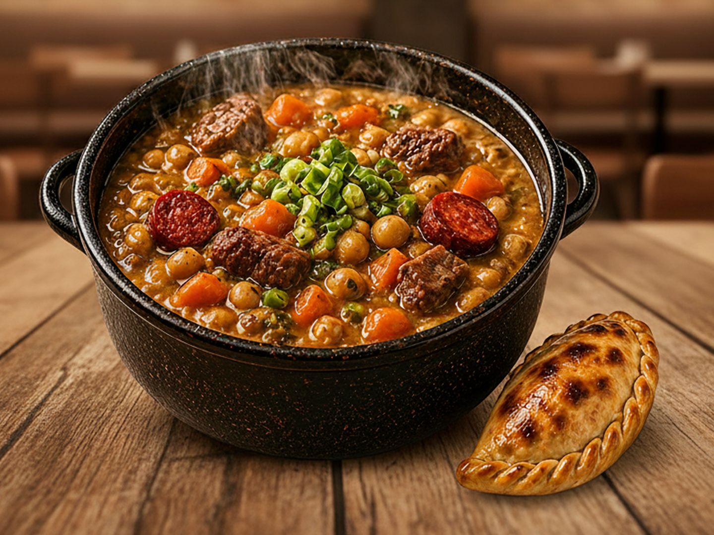 Locro tradicional + 1 empanada
