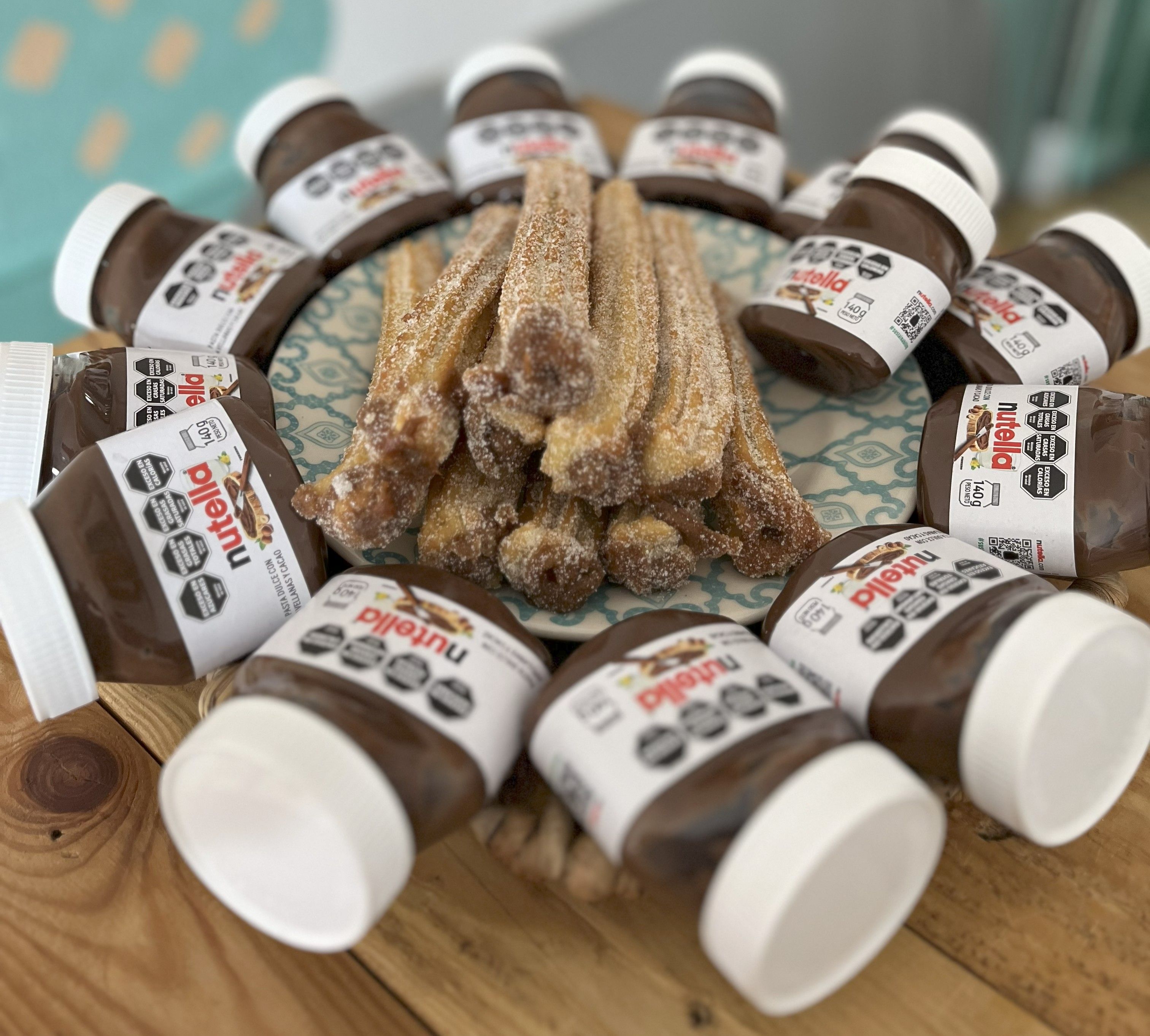 Churros de Nutella (12 unidades)