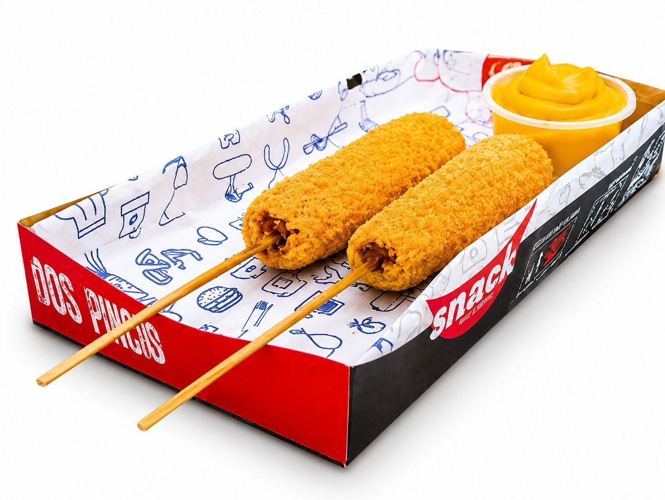 Pinchos (2 unidades) y dip