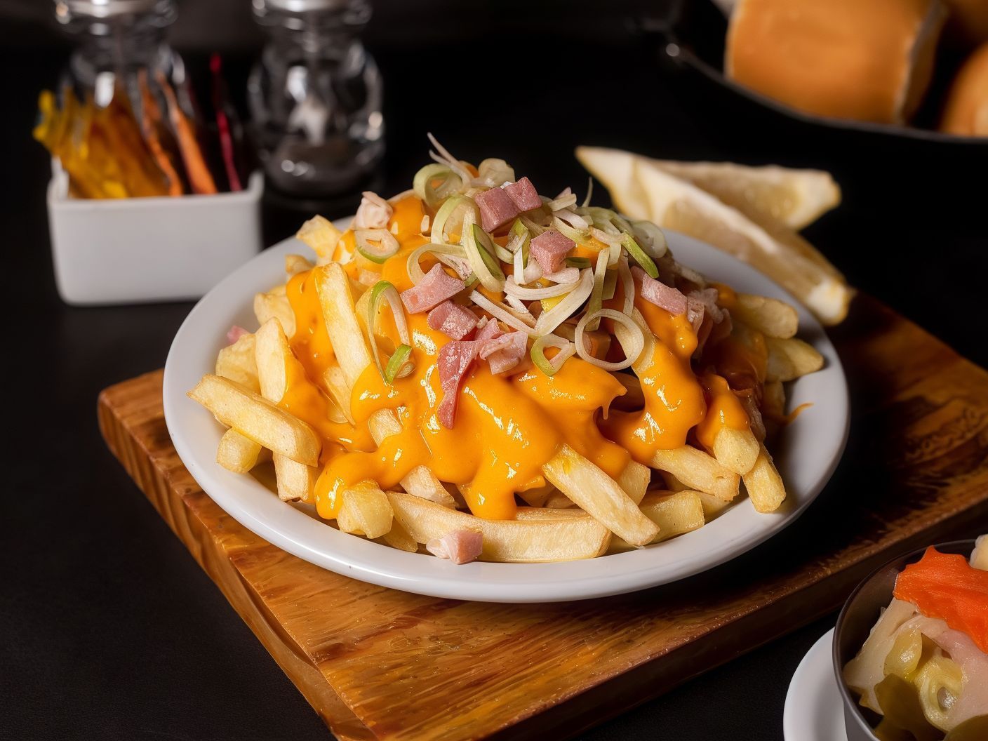 Papas Fritas con Cheddar