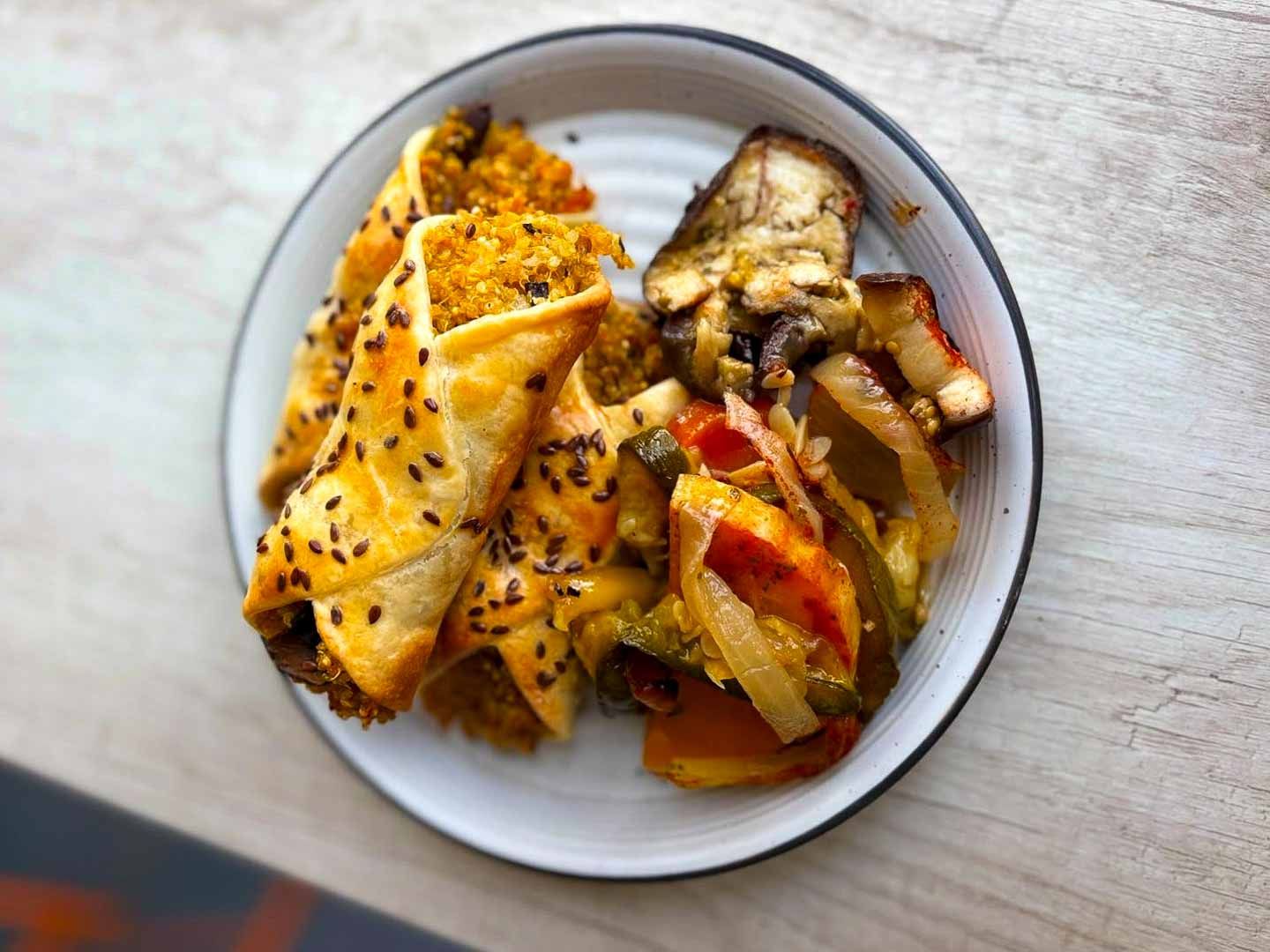 Rollitos de calabaza con papas