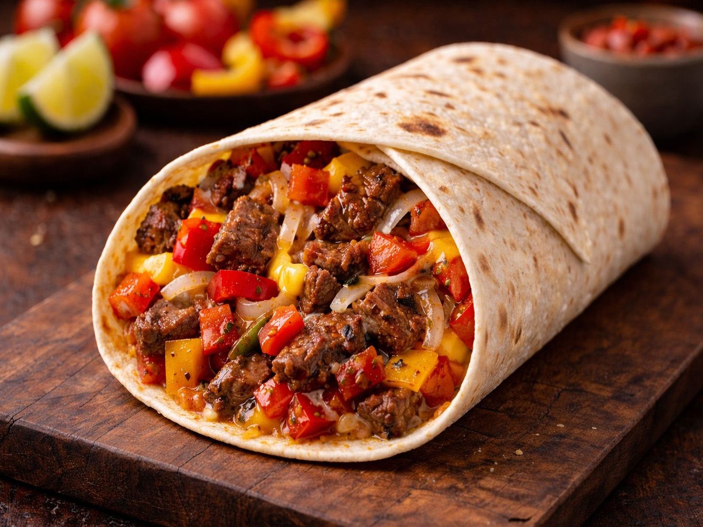 Wrap carne