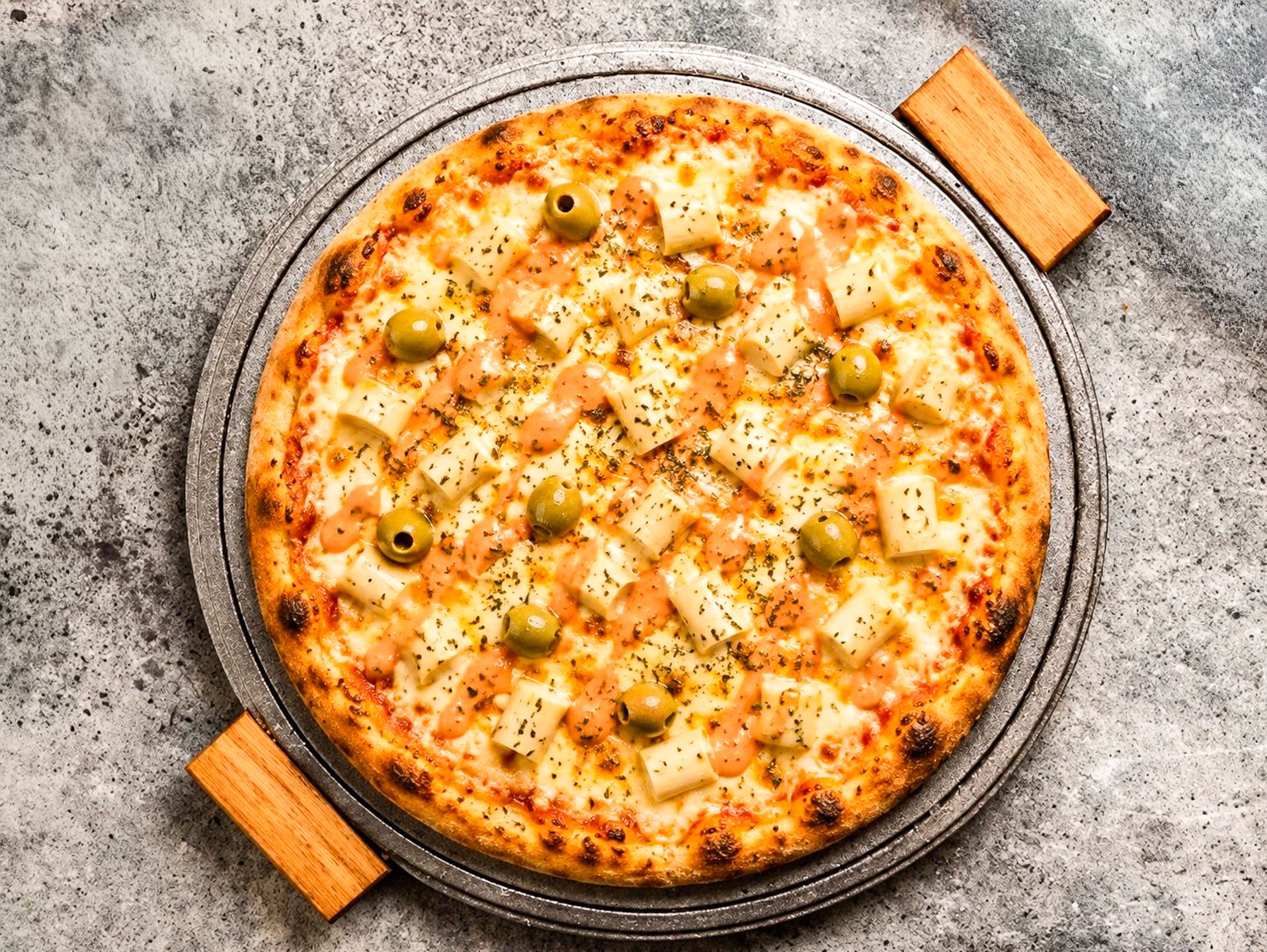 Pizza palmitos 8p