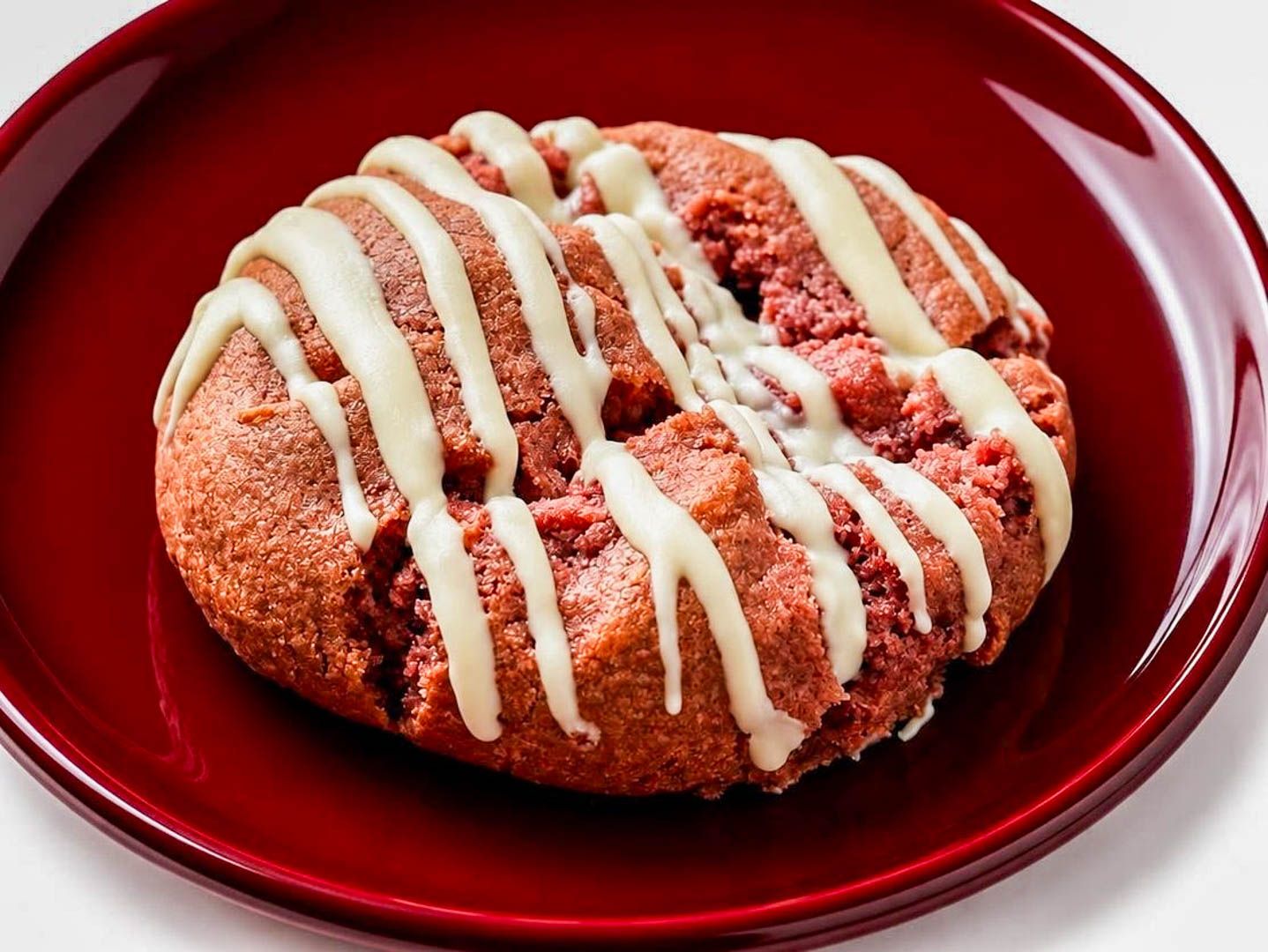 Cookie red velvet blanco