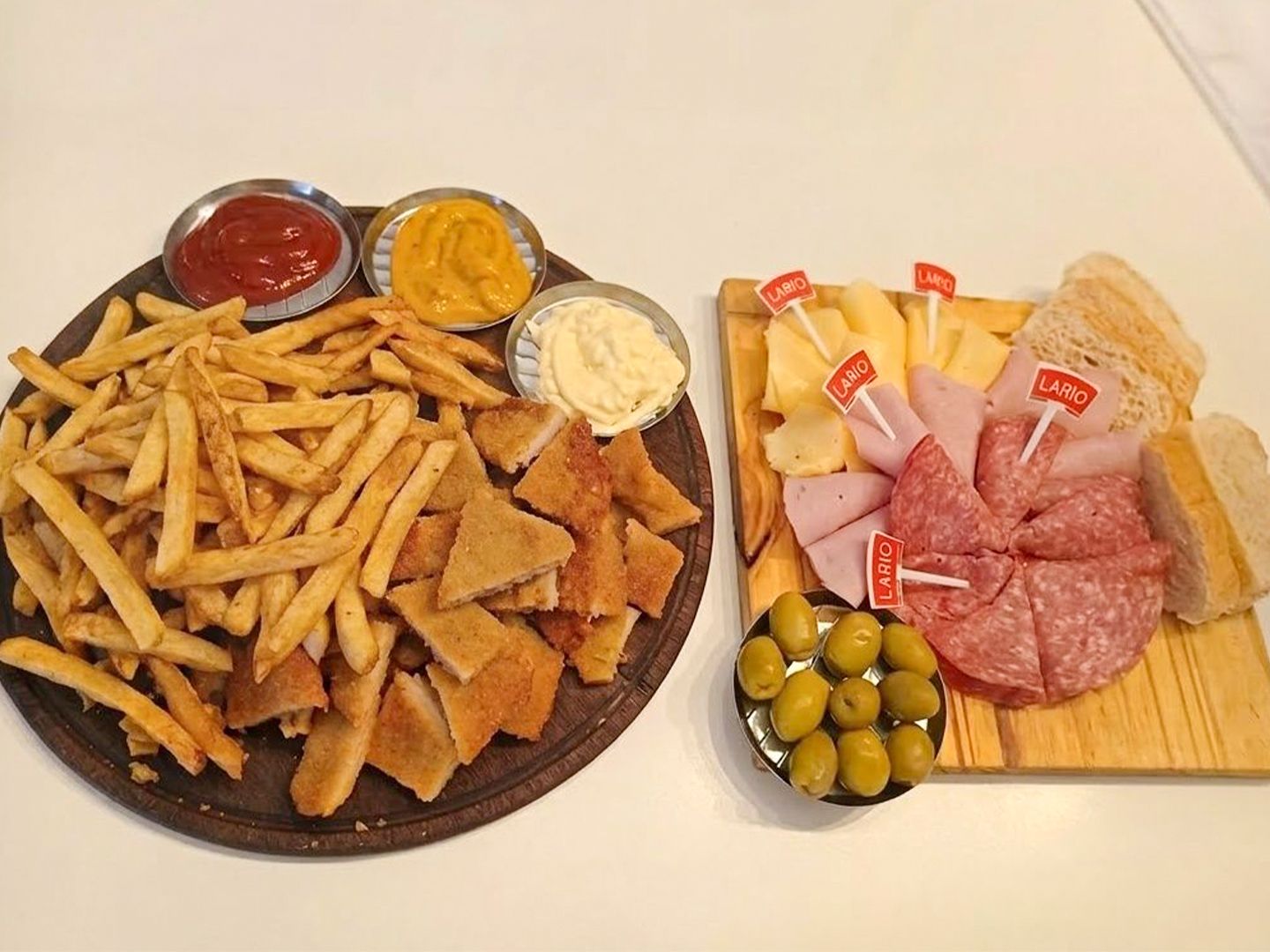 Picada de milanesa completa
