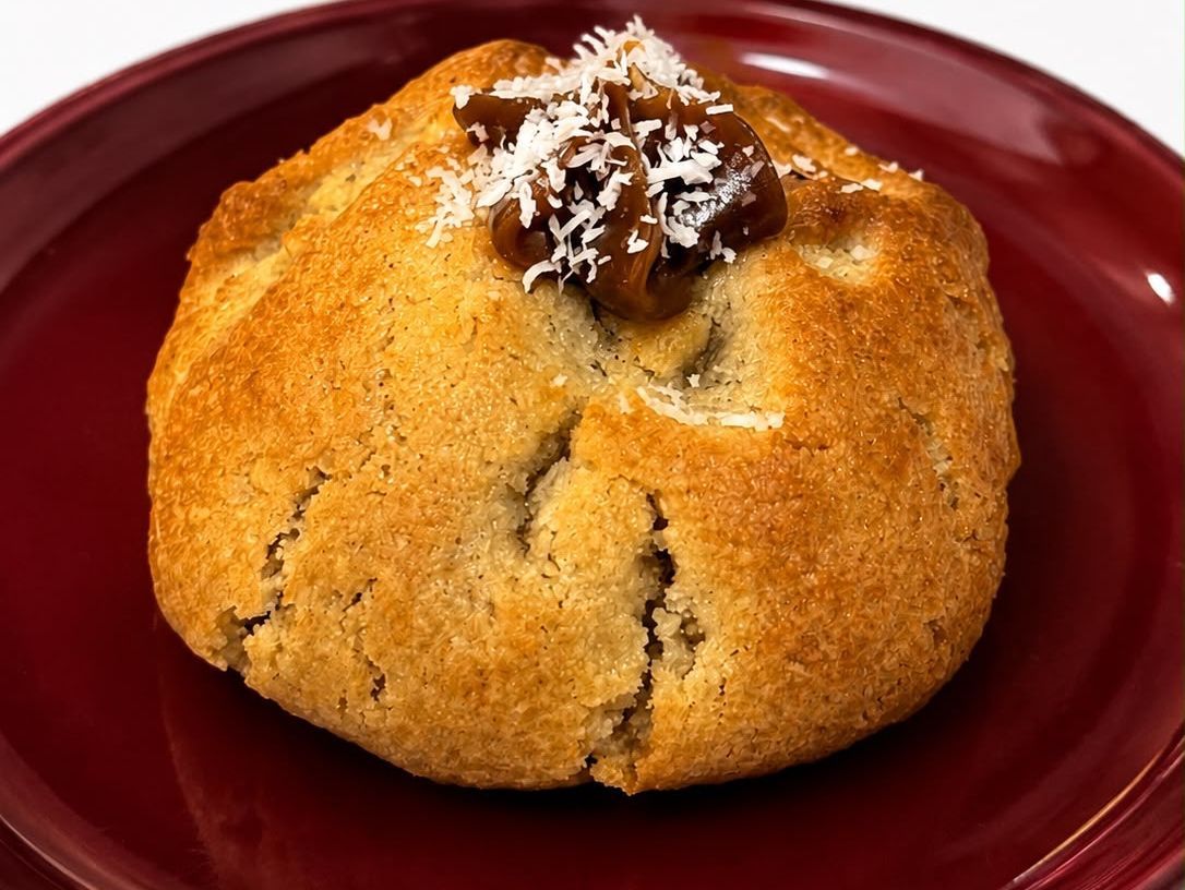 Cookie coco y dulce de leche