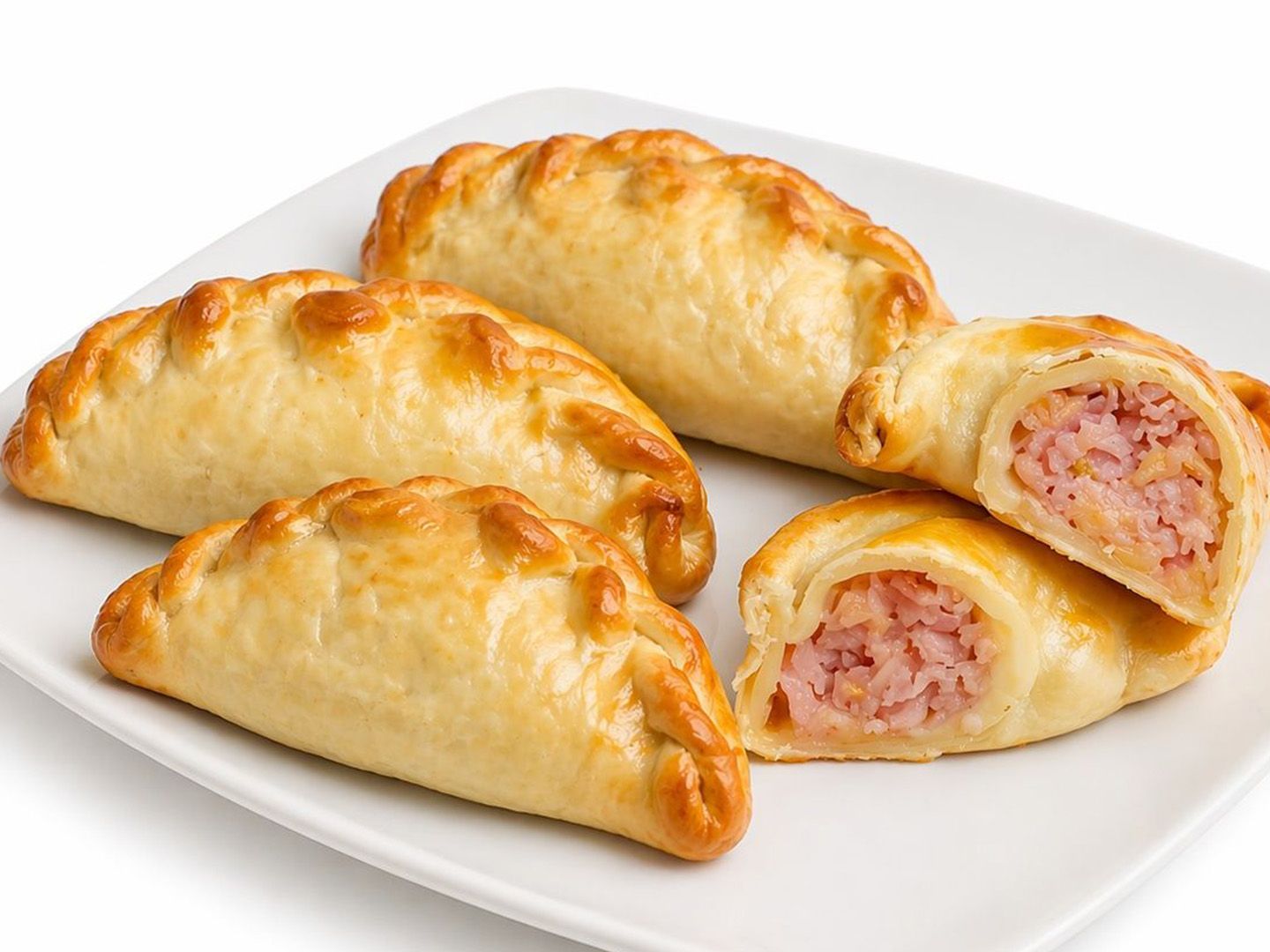 4 empanadas de jamón y queso