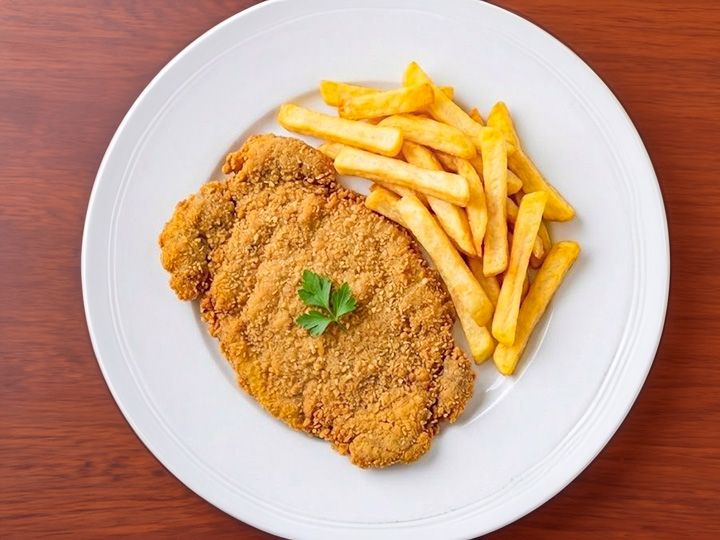 Milanesa de carne + papas