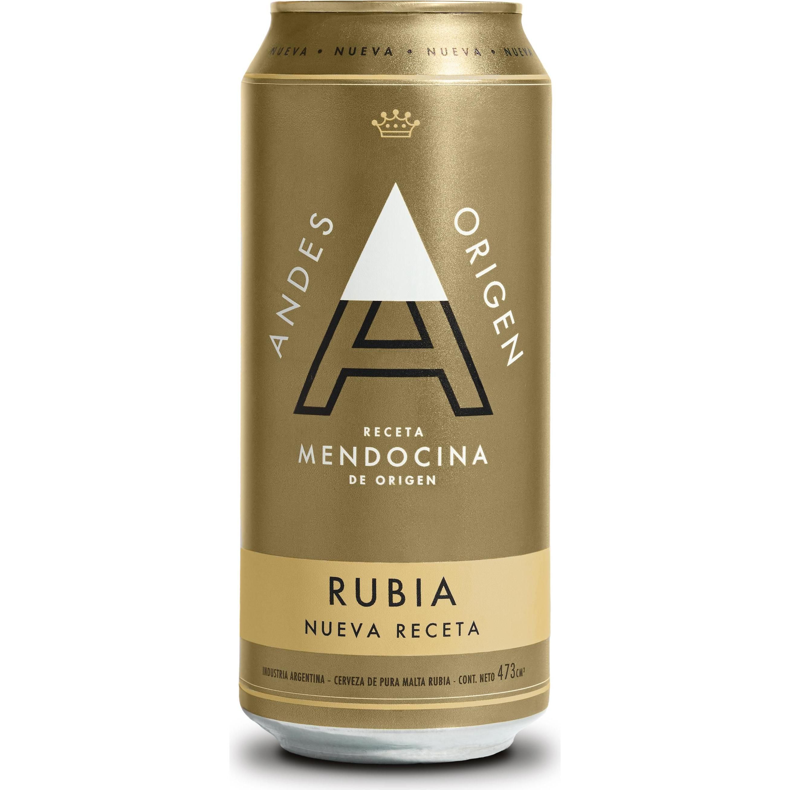 Cerveza andes origen rubia