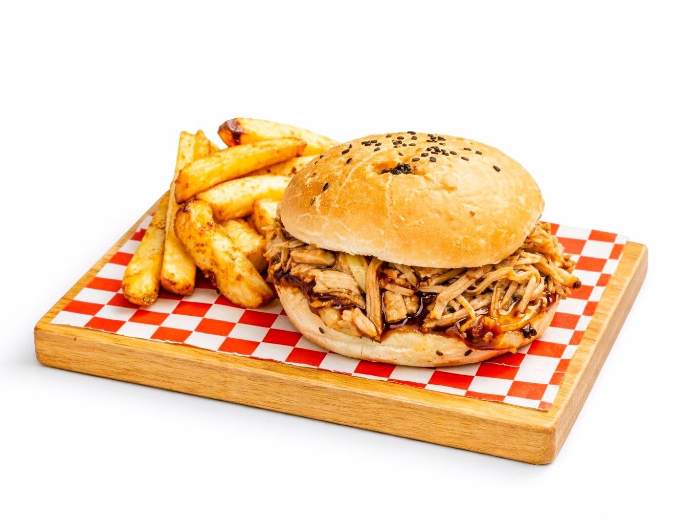Sandwich pulled pork burguer