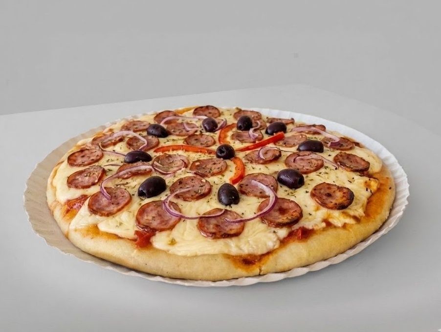Pizza calabresa.