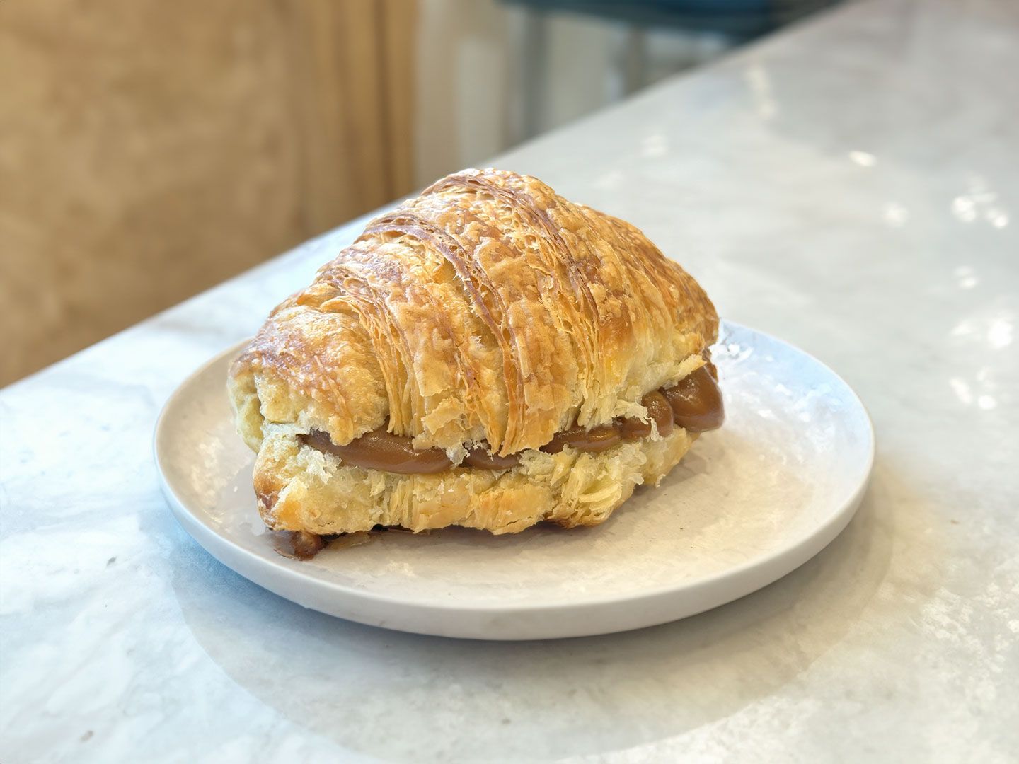 Croissant Con Dulce De Leche