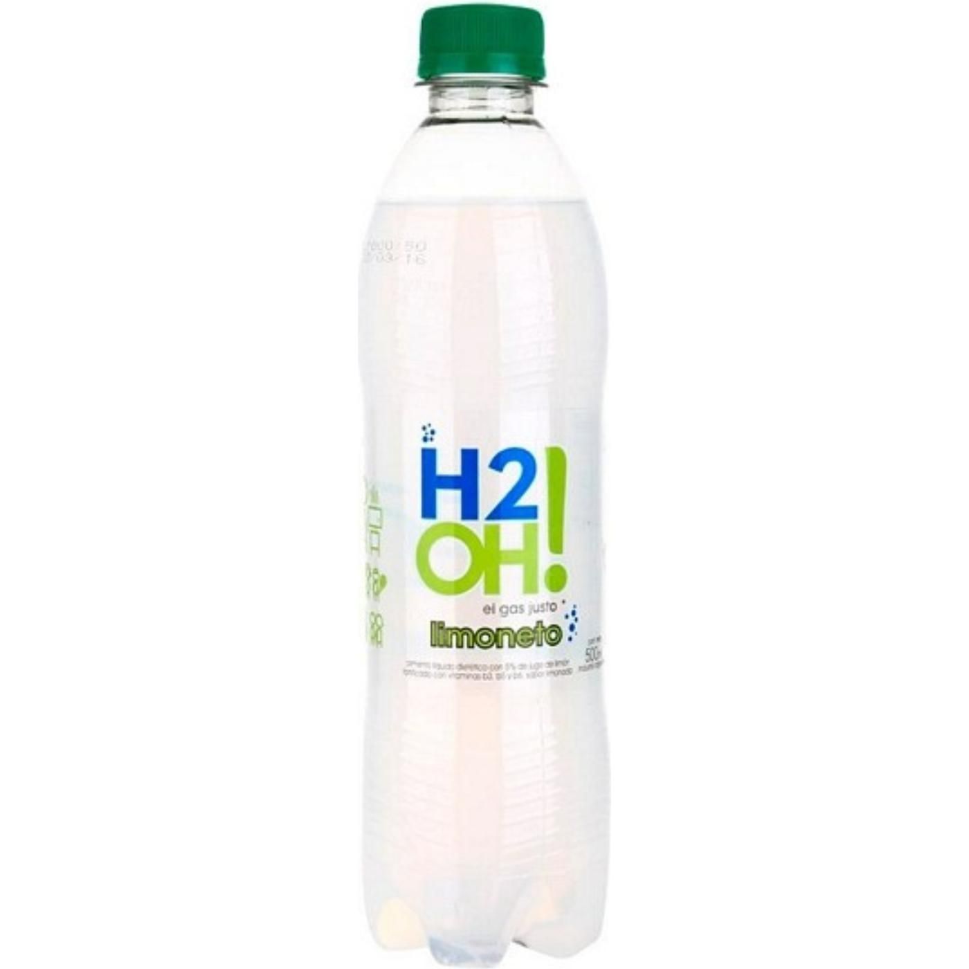 Agua Saborizada H2OH Limóneto Con Gas 500 ml