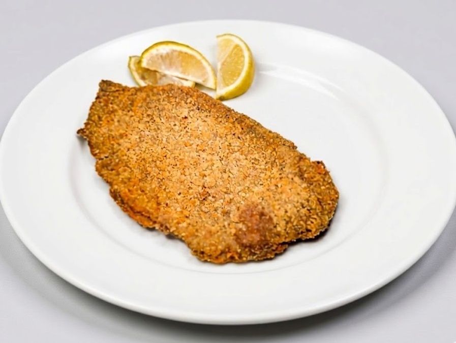 Milanesa simple.