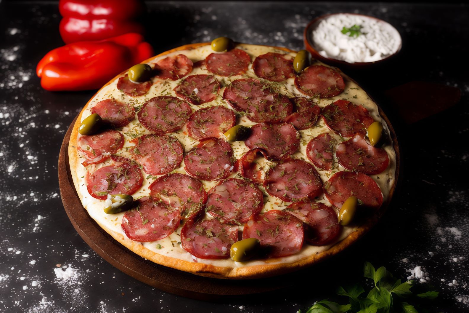 Pizza calabresa (8p)