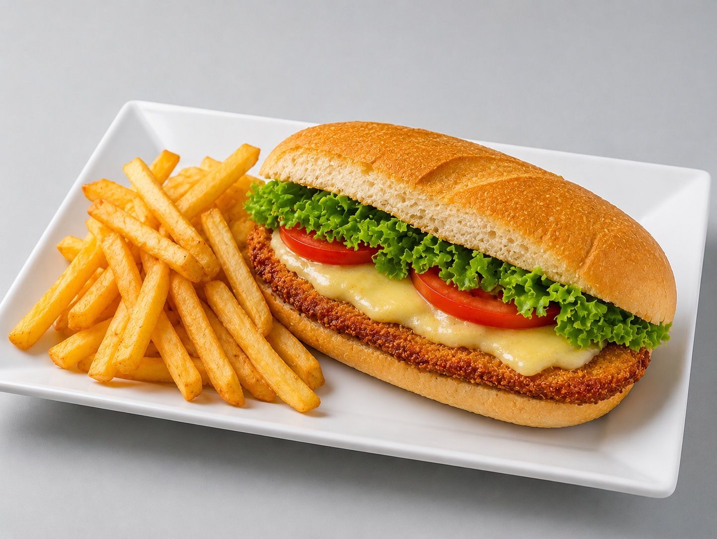 Sándwich de milanesa + papas