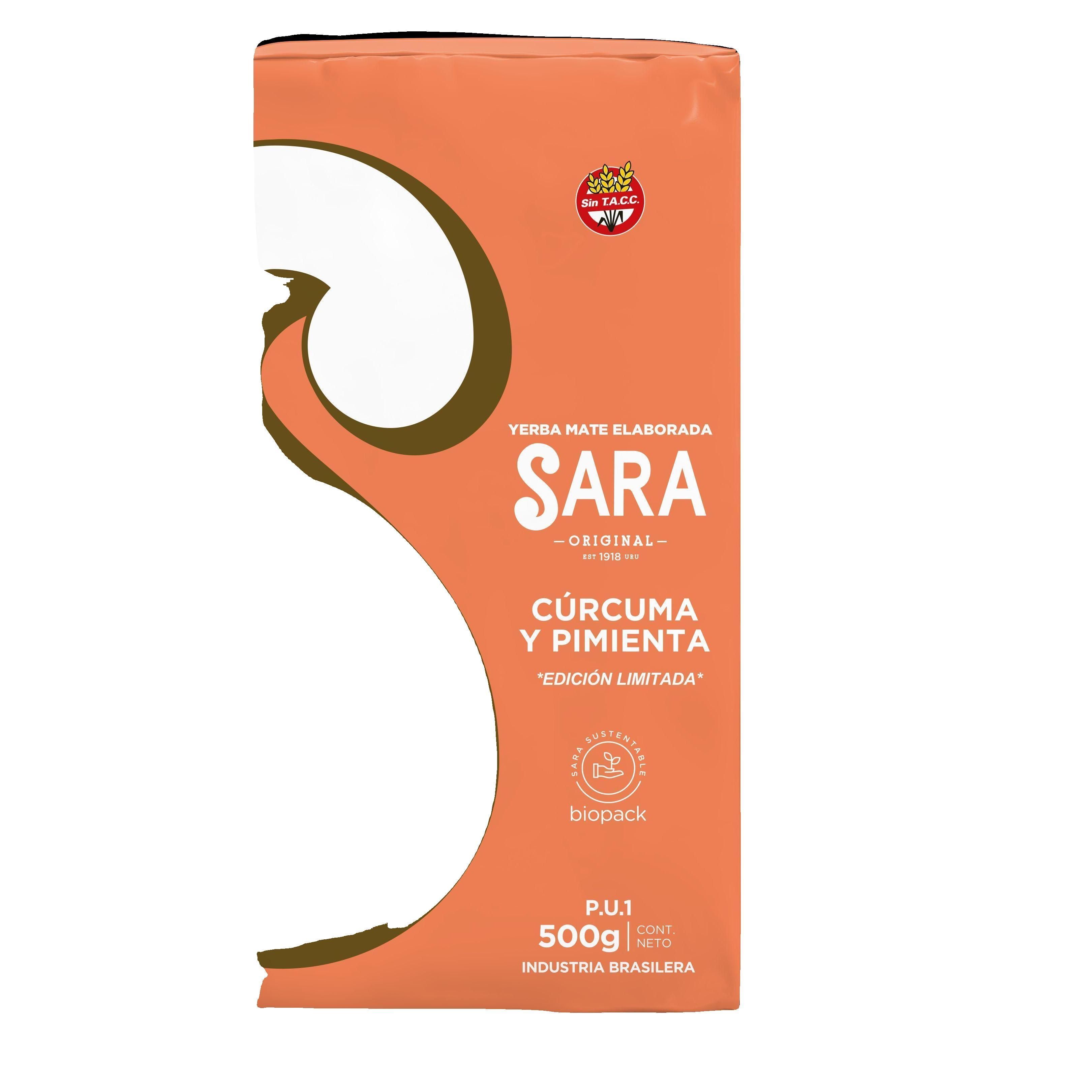 Yerba con cúrcuma y pimienta