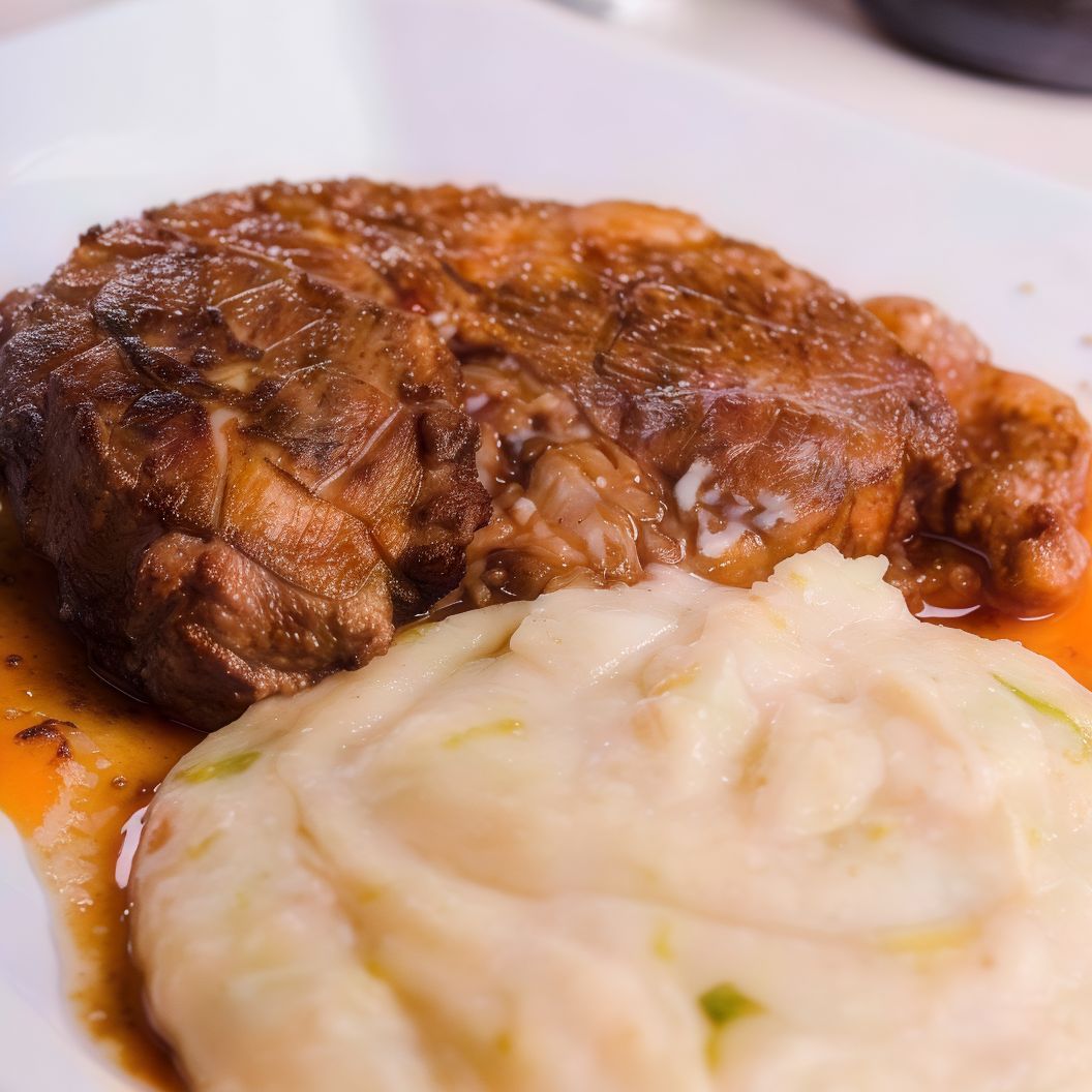 Ojo de bife al grill + puré