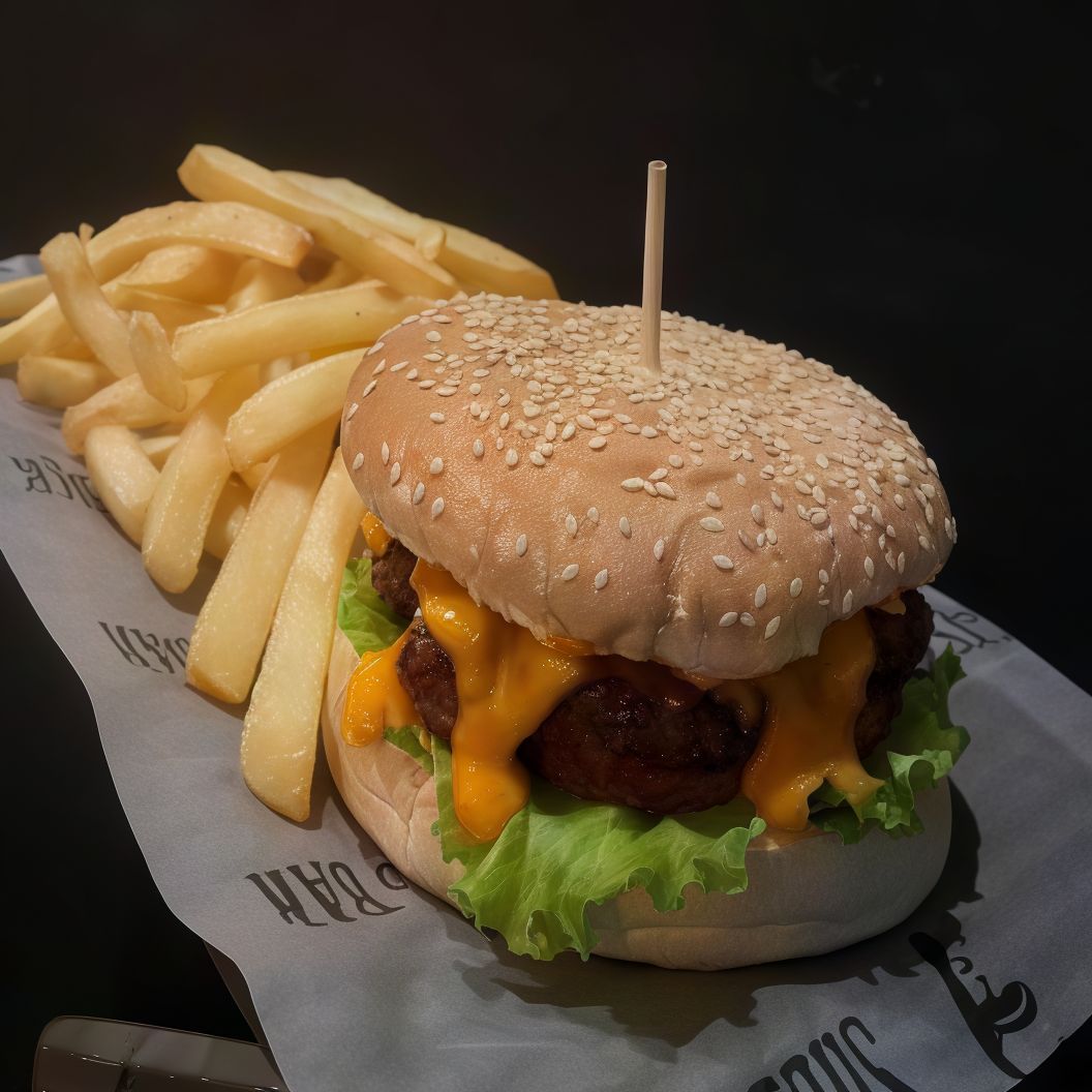 Hamburguesa Simple + Papas