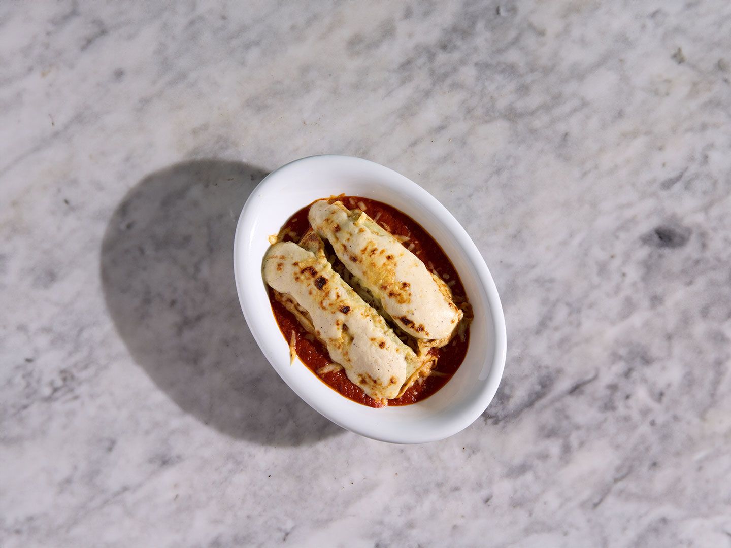 Canelones de verdura y ricotta
