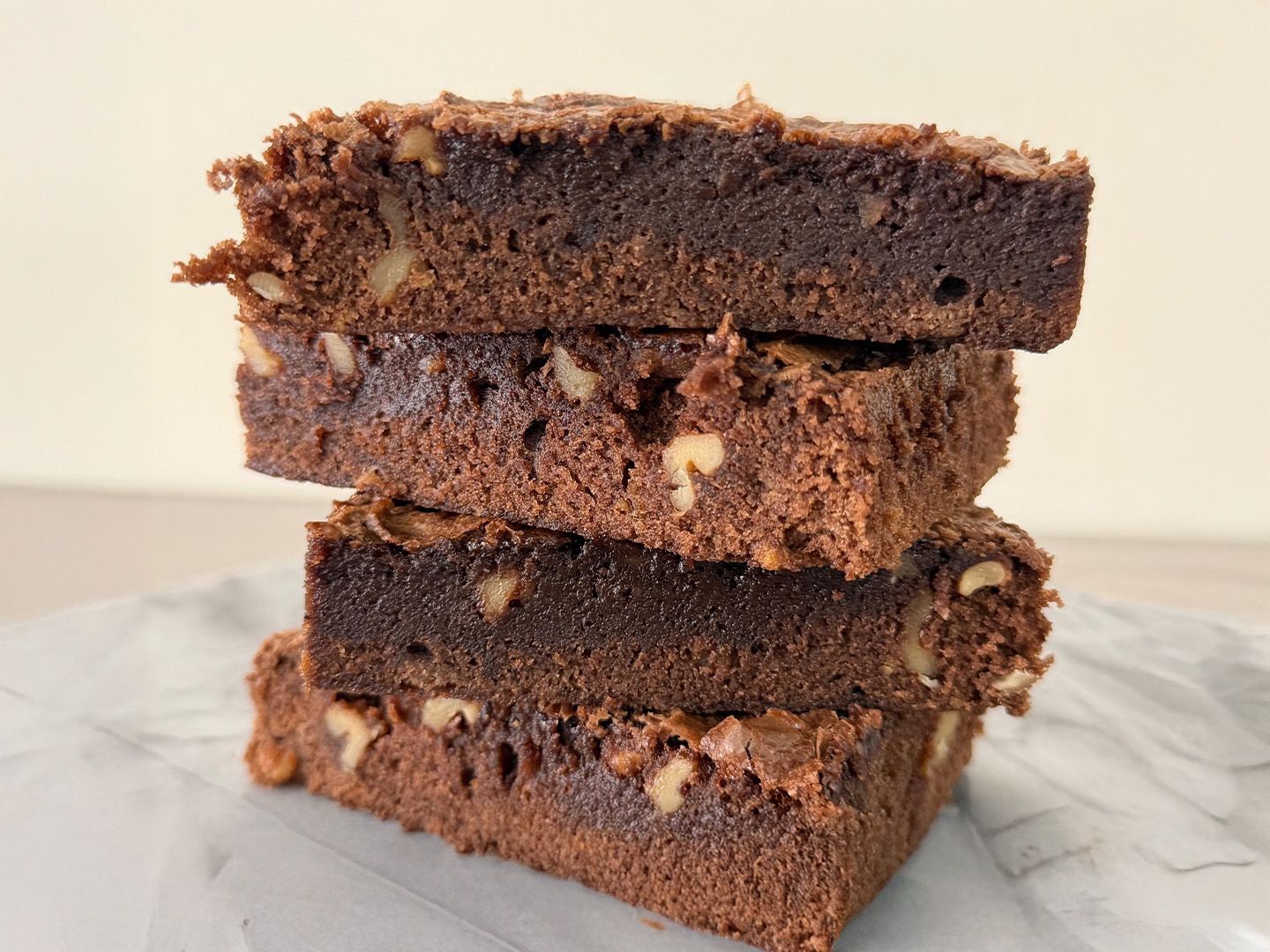 Porciones de brownie