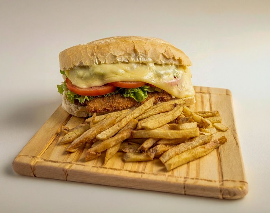 Sándwich de milanesa simple-