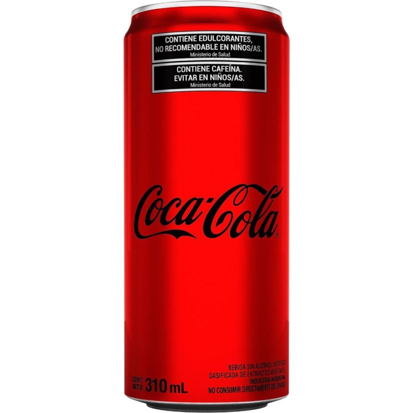 Gaseosa Coca-Cola Sin Azúcar Lata 310 ml