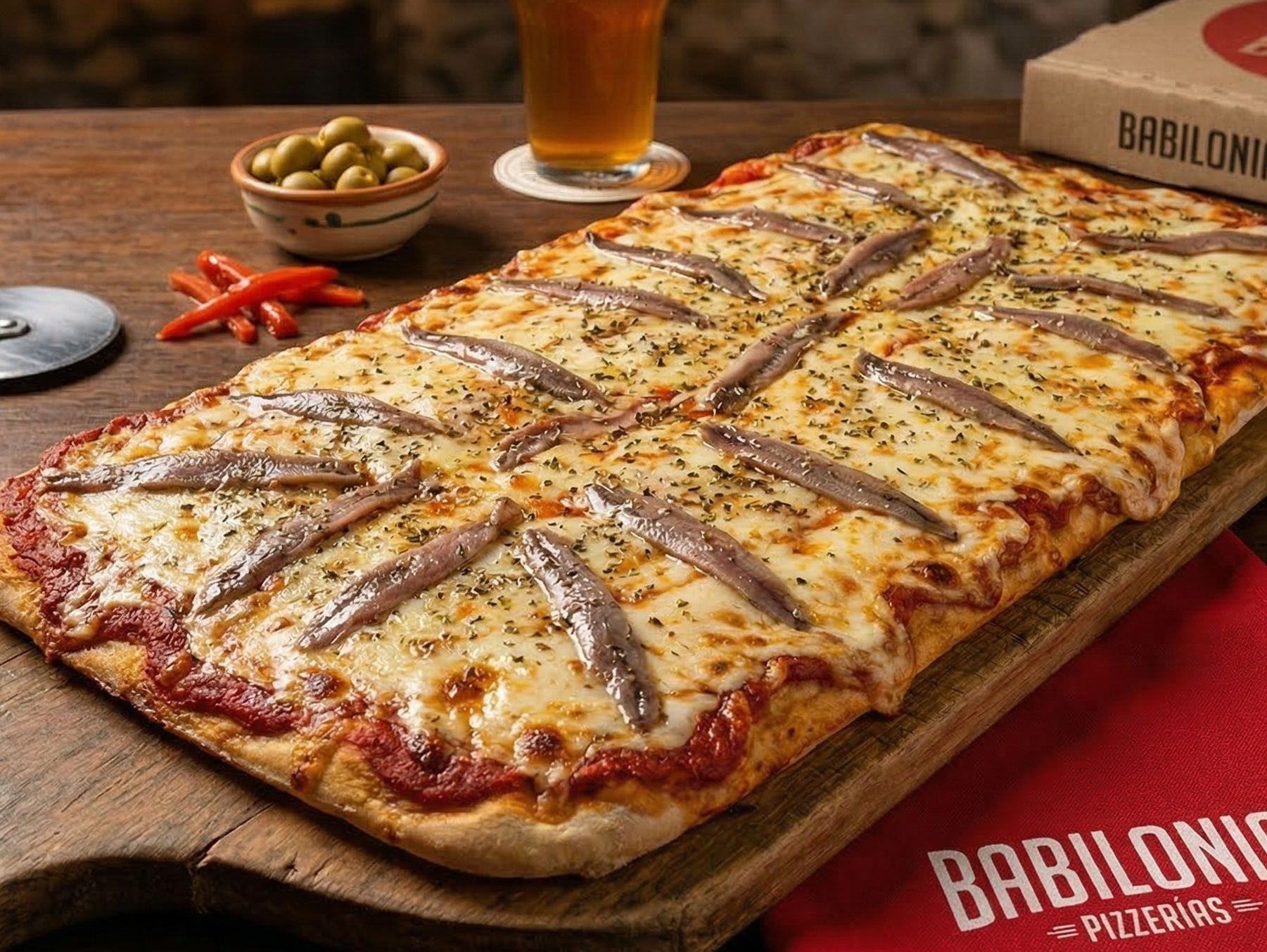 Pizza japonesa grande