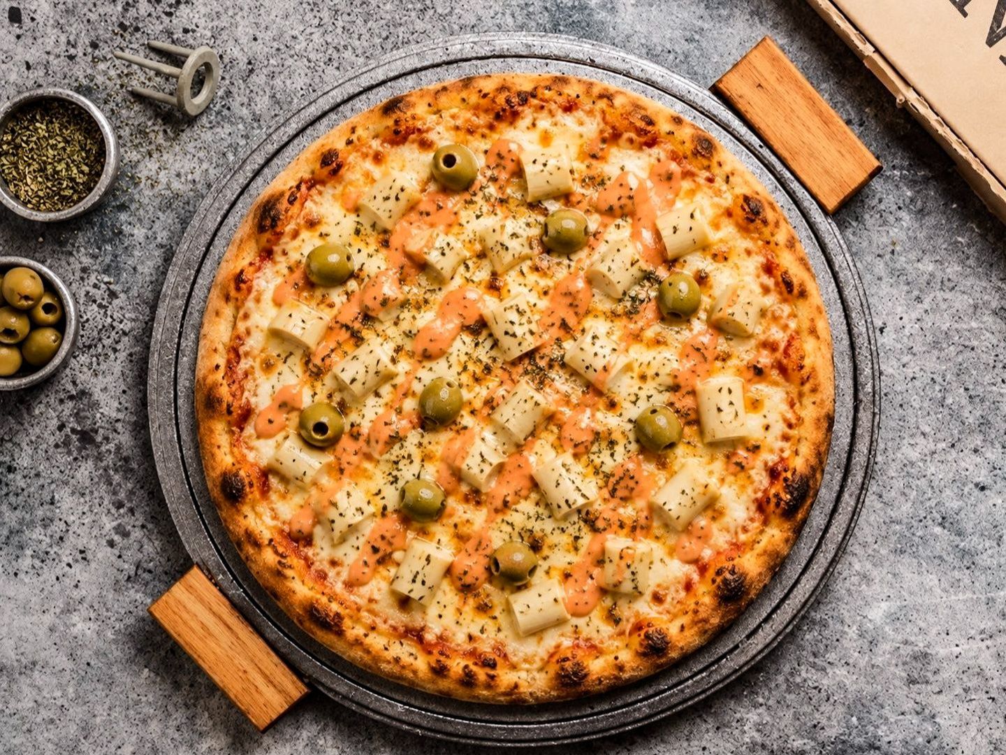 Pizzeta de palmitos 4p