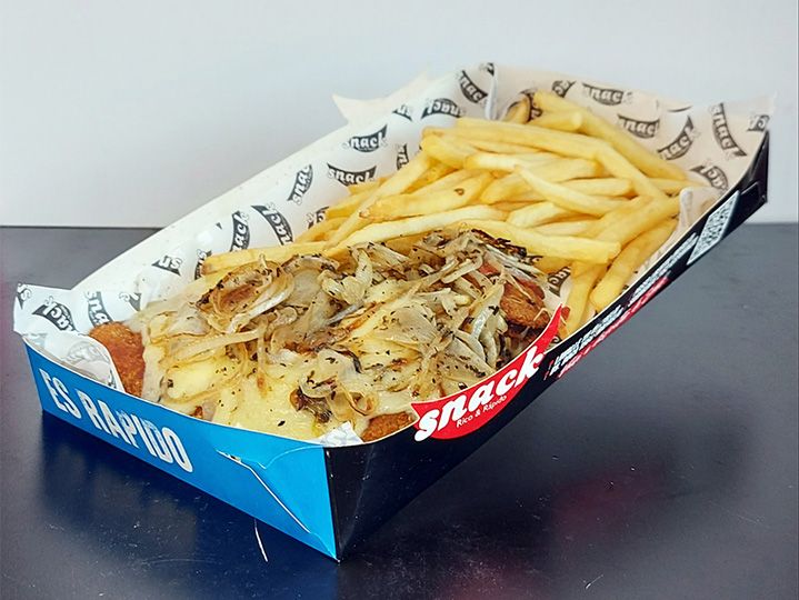 Milanesa fugazzeta + fritas