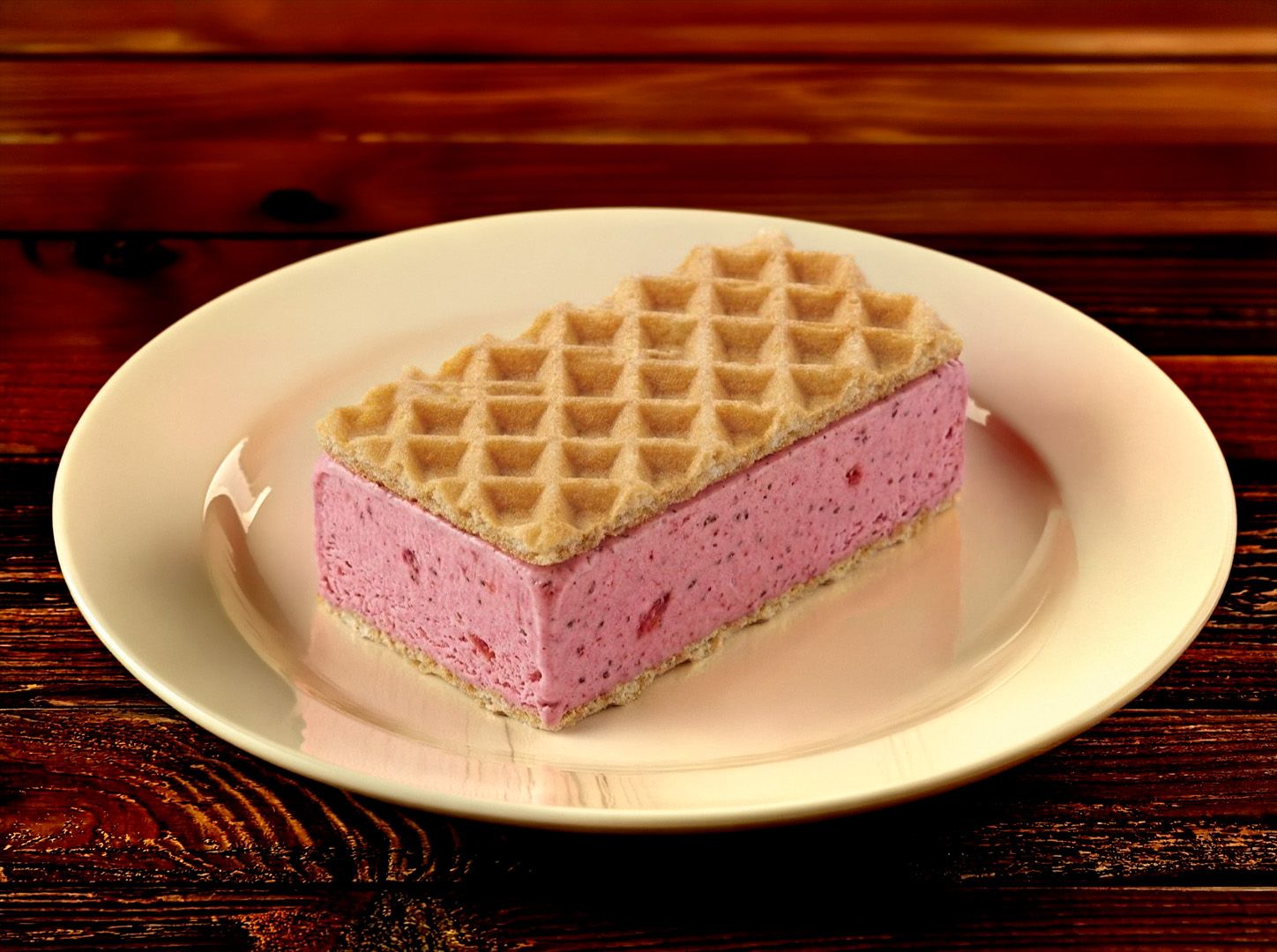Tableta de helado de frutilla