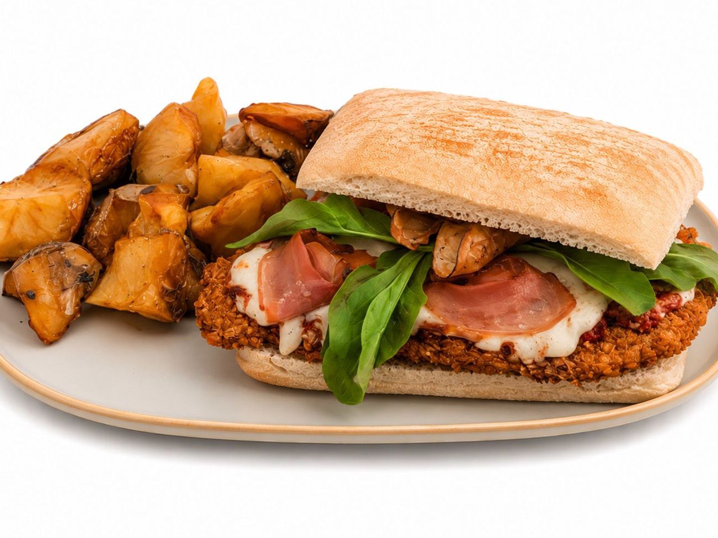 Sándwich panko verde